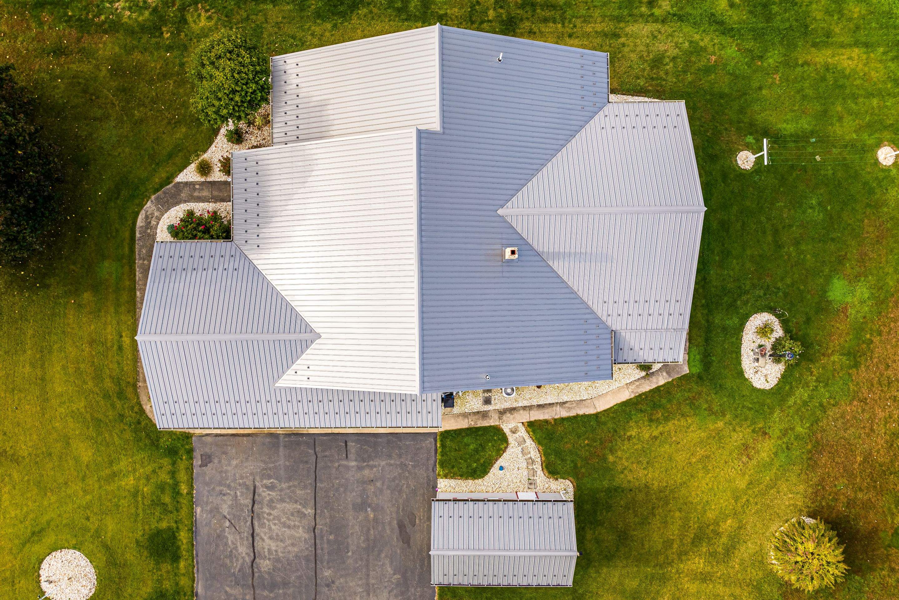 Metal roof-charcoal by Esh Builders