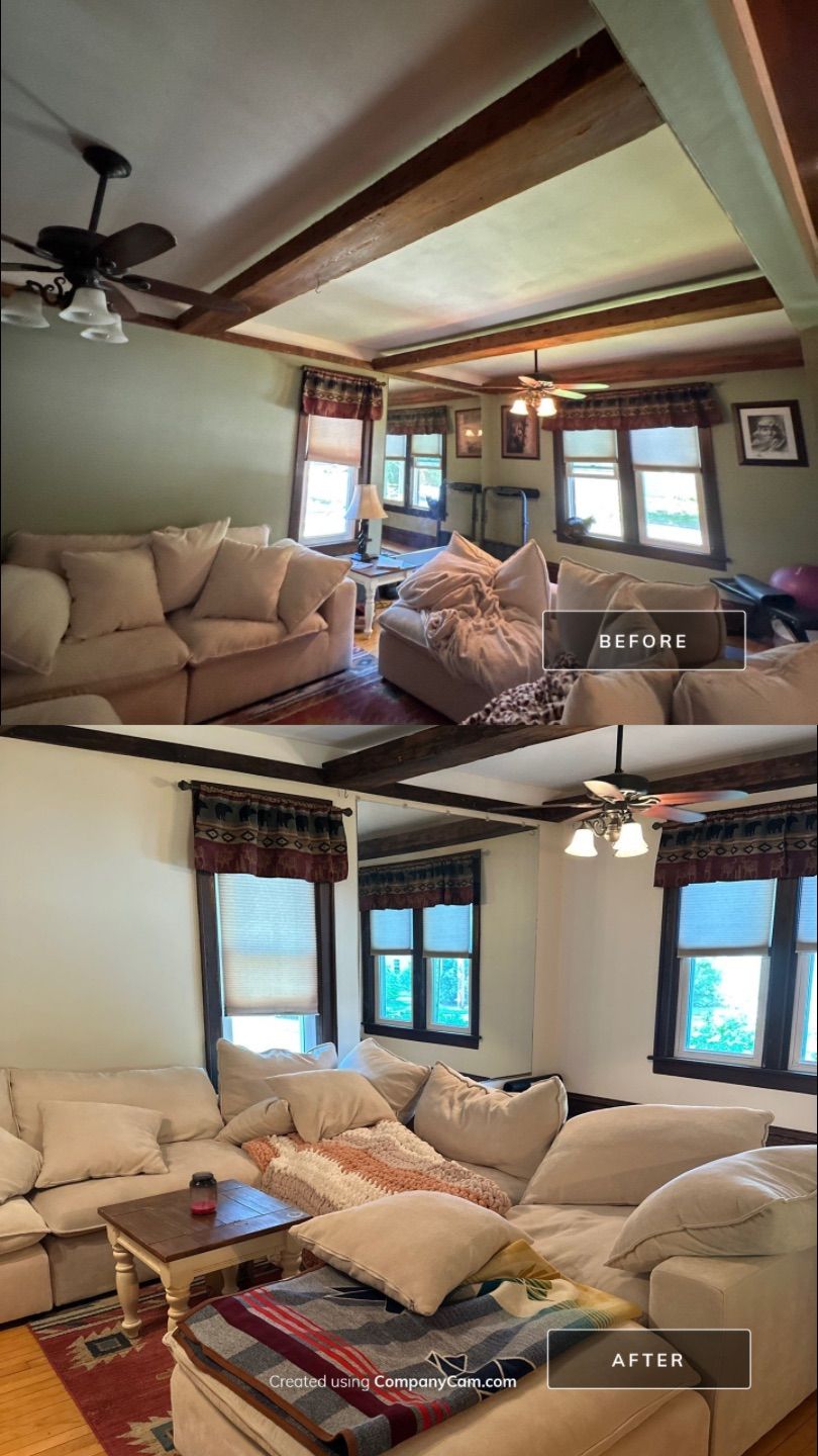 Interior Painting and Exterior Soffit Repair in Milwaukee by OCS Contracting Services