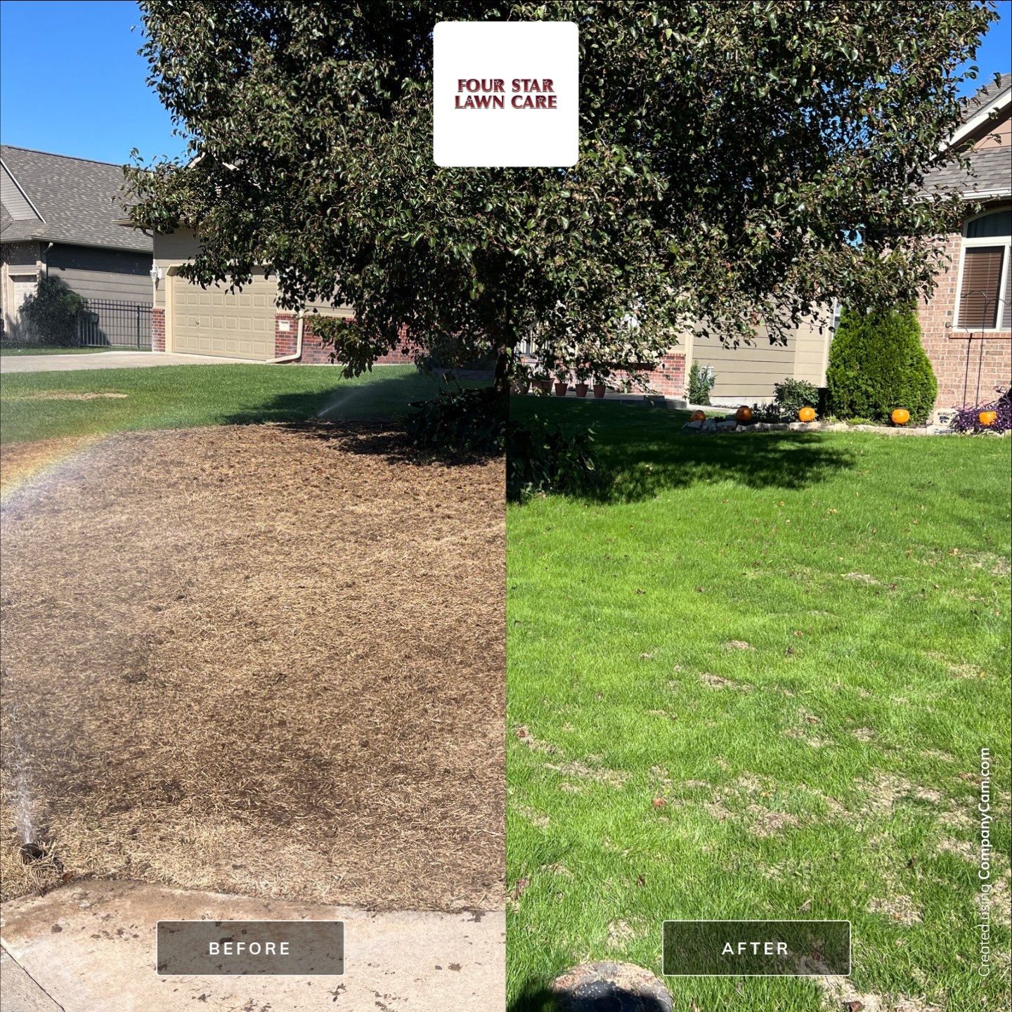 Project in Wichita by Four Star Lawn Care
