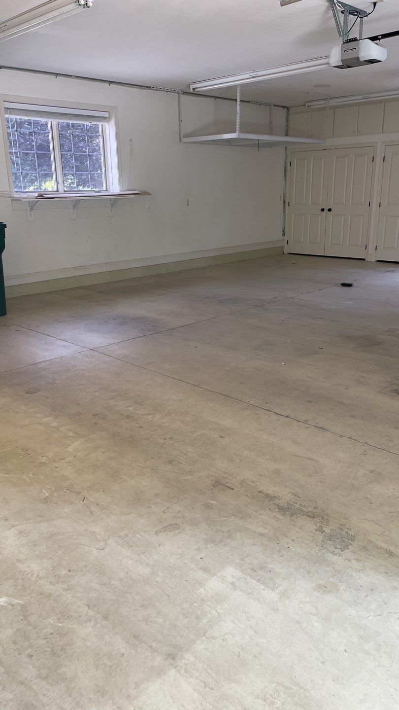 Garage Transformation using Driftwood Colorway by Croc Coatings, LLC
