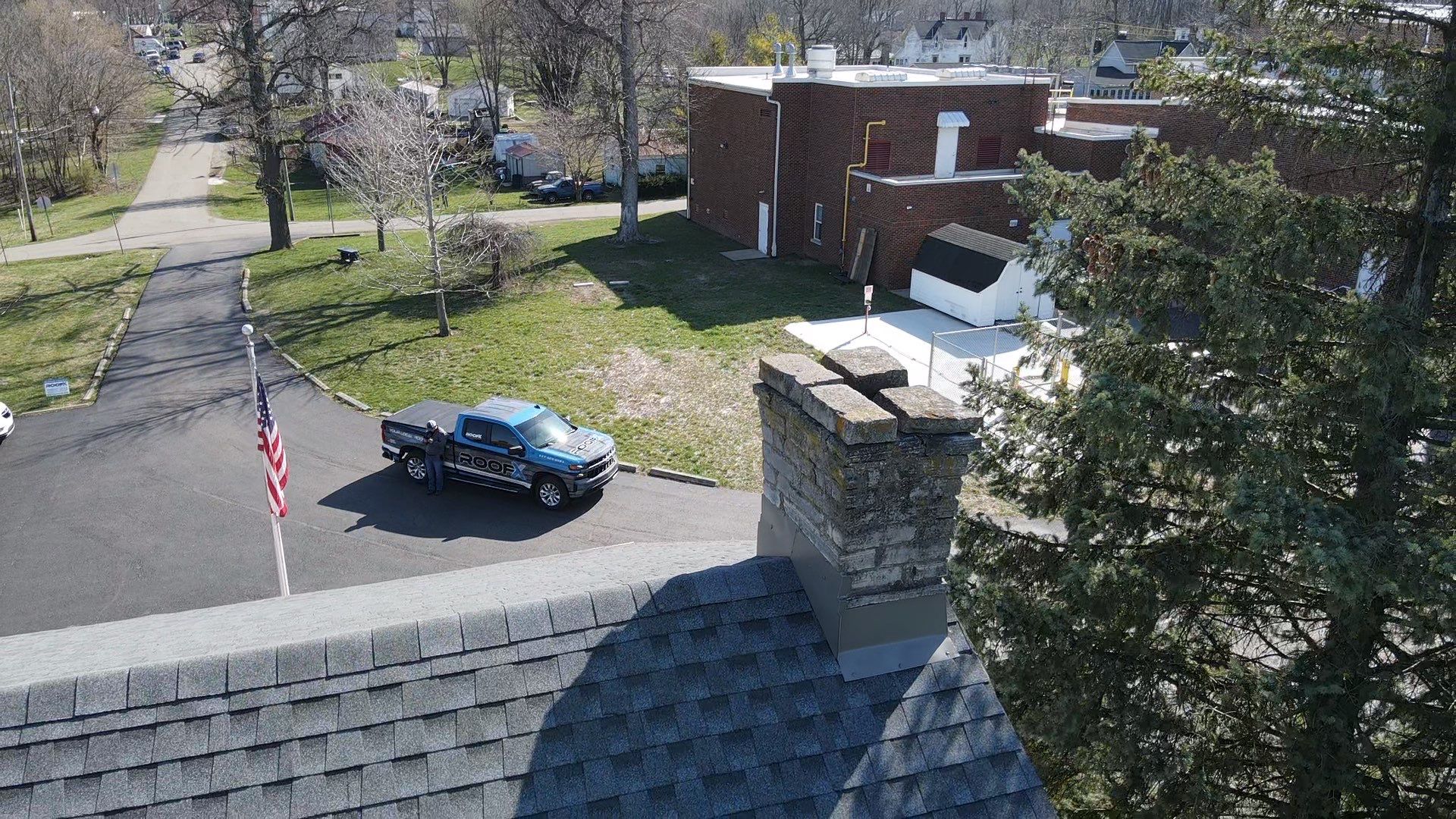 Commercial Roofing Installation using Timberline HDZ Shingles - Pewter Gray by RoofX 