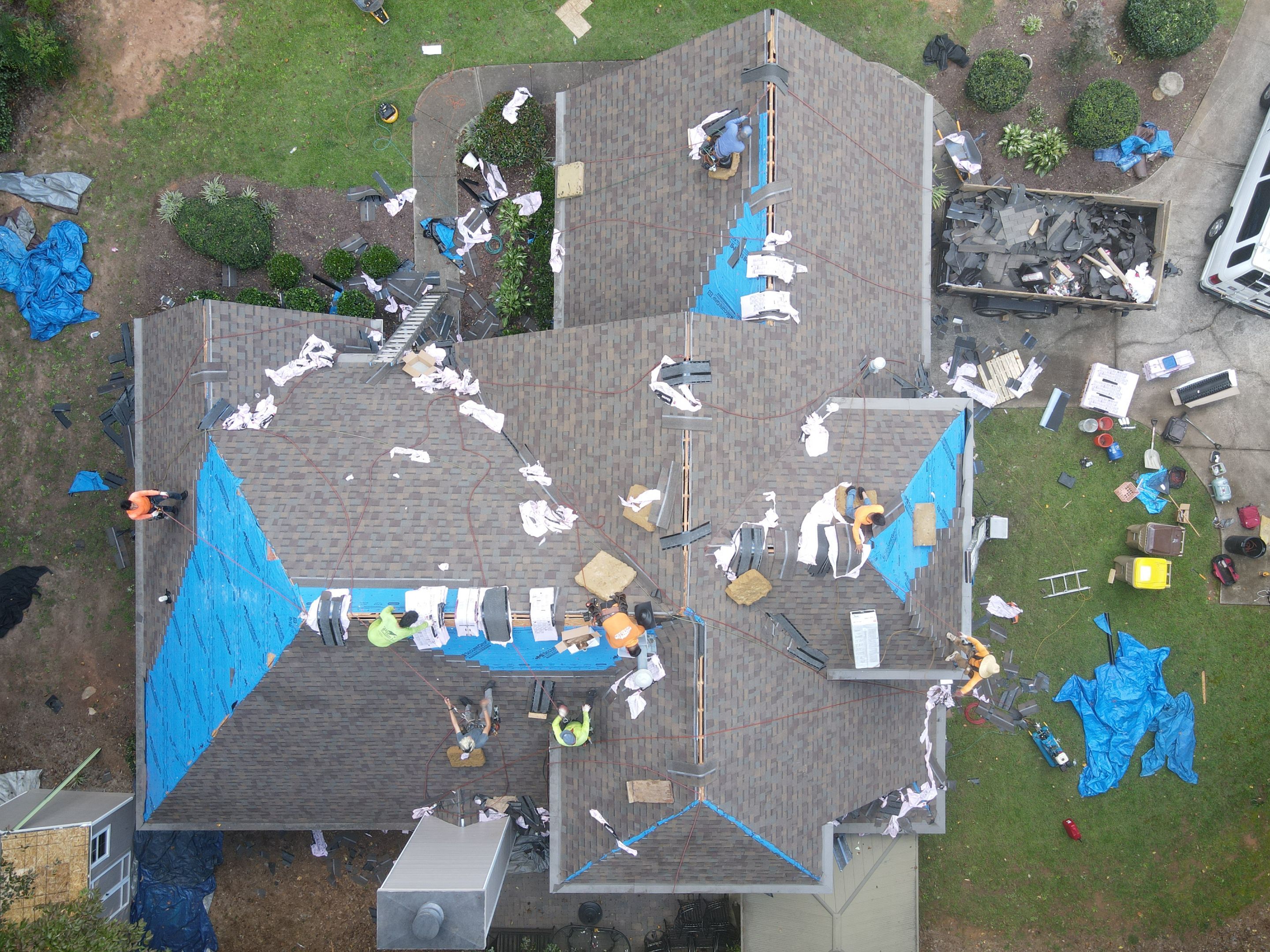 Residential Roofing Installation using Owens Corning by Inspector Roofing and Restoration