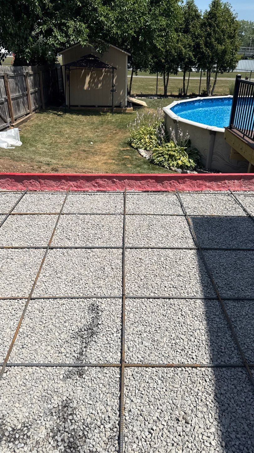 Broom Finish Patio  by NG Masonry & Construction LLC