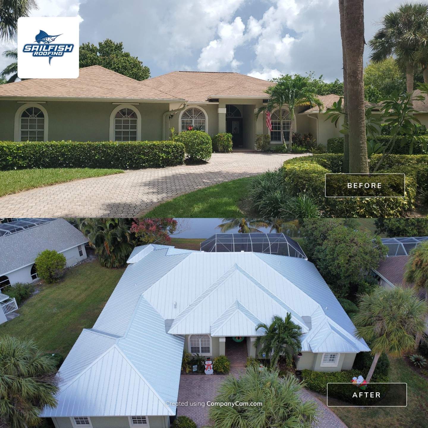 5-V Crimp Metal Roof Replacement by Sailfish Roofing