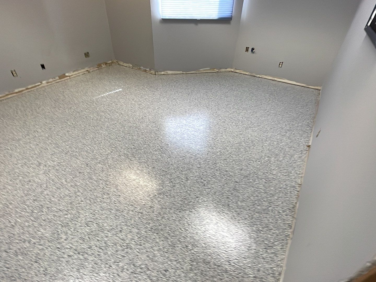 Commercial Floor Transformation using 1/8 Tidal Wave by Croc Coatings, LLC