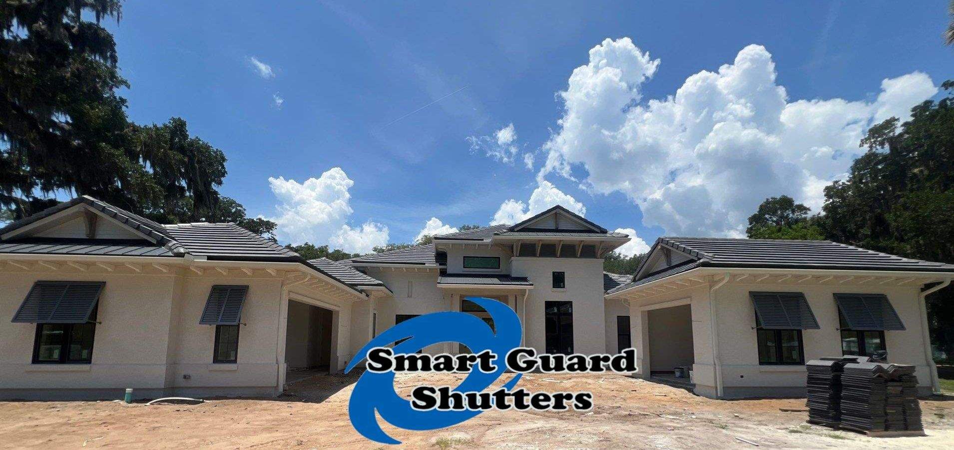 Decorative Bahamas in Squirrel Grey by Smart Guard Shutters