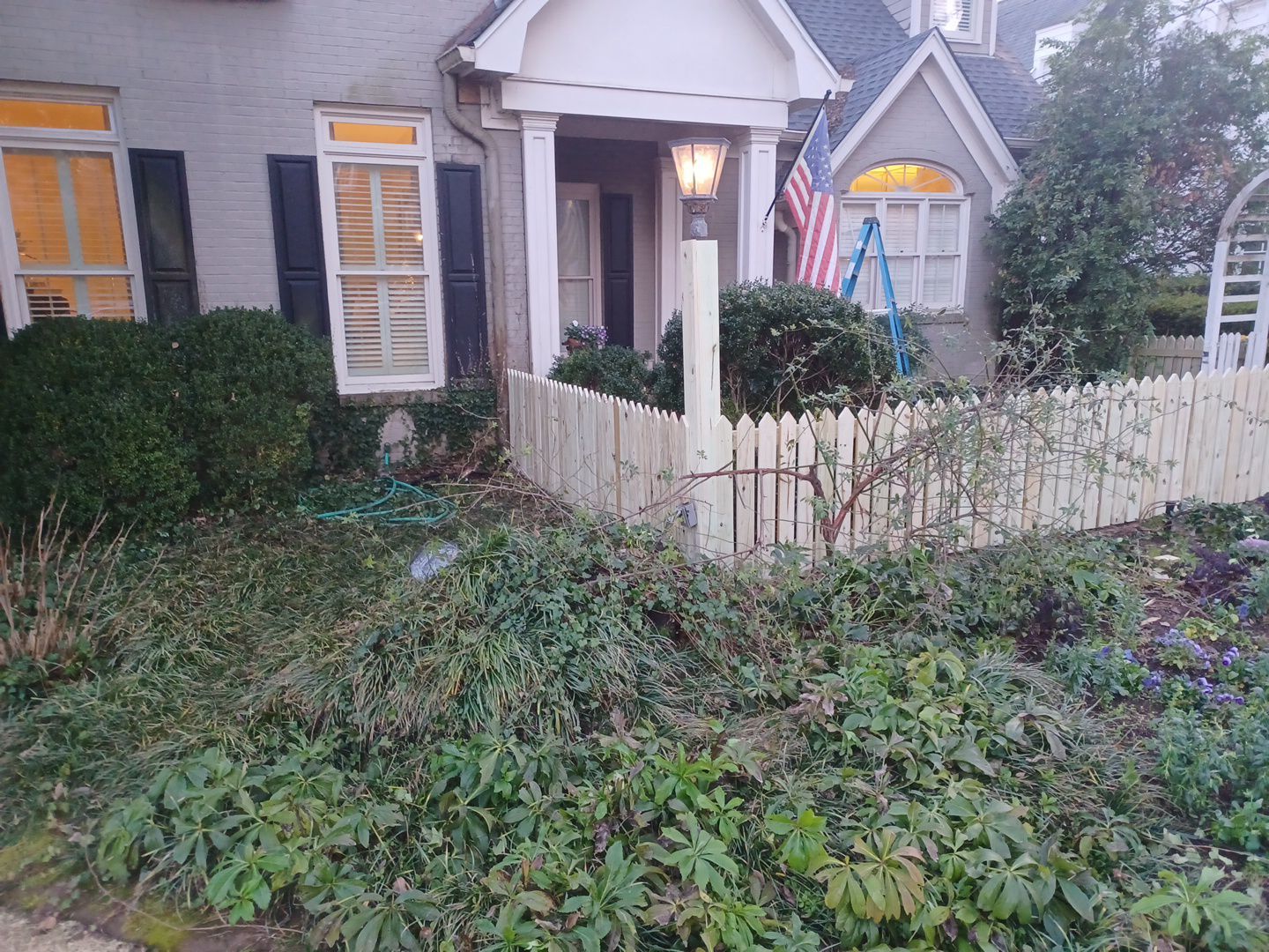 Montcrest - Fence by Pillar and Pine