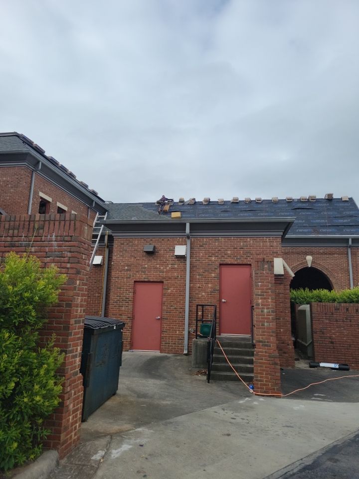 Commercial Roofing Installation using High Grade Asphalt Shingles by Carolina Trophy Roofs