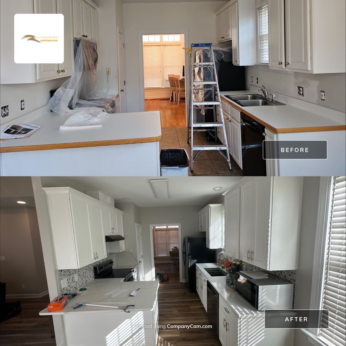 Kitchen Remodel and Interior Painting by Billy Weatherspoon Contractor