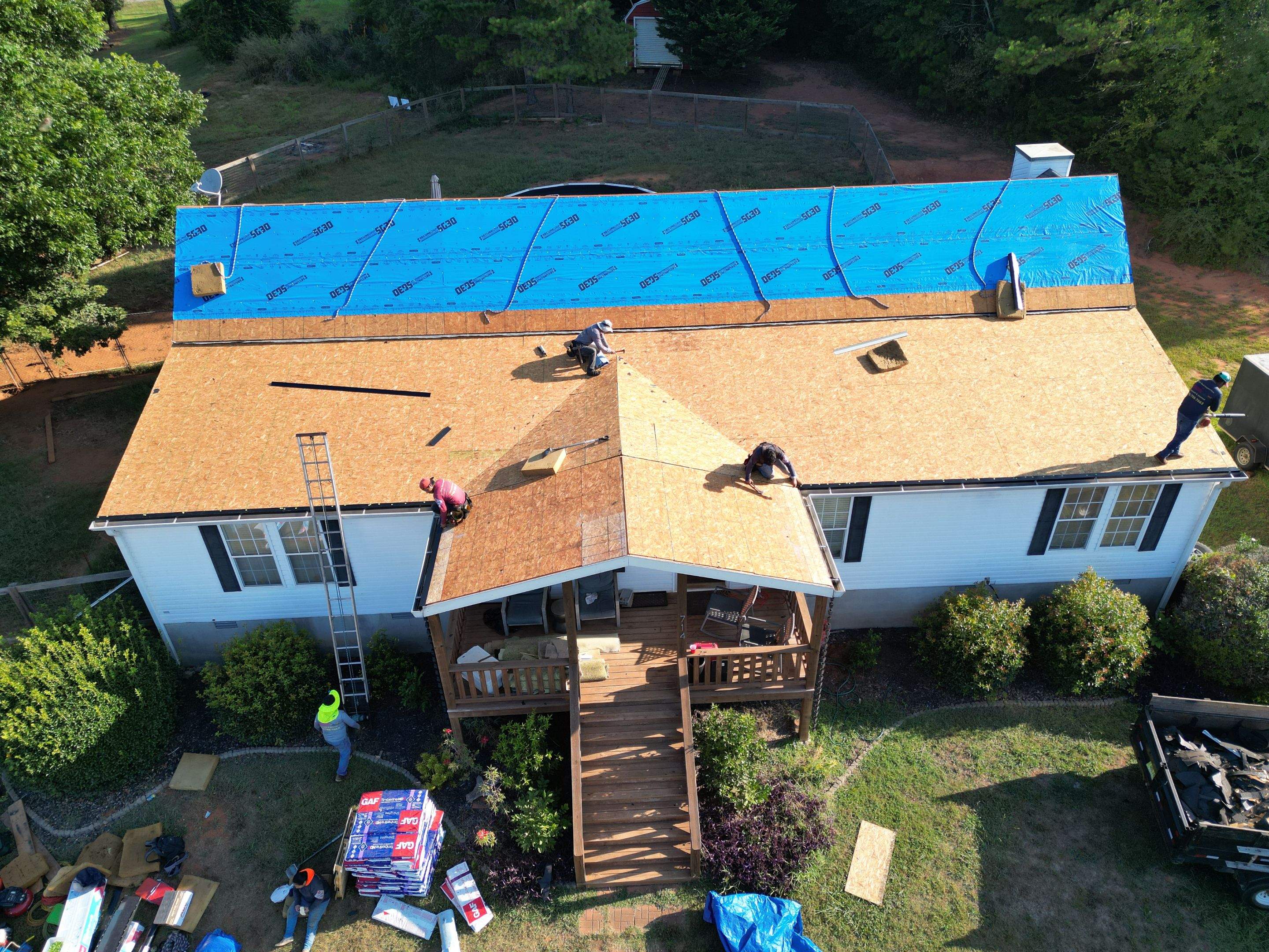 Half roof replacement  by Deerfield Roofing LLC