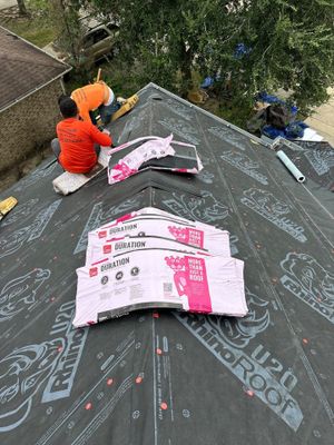 Residential Roofing Repair using Owen's Corning Duration (Lifetime) Shingles