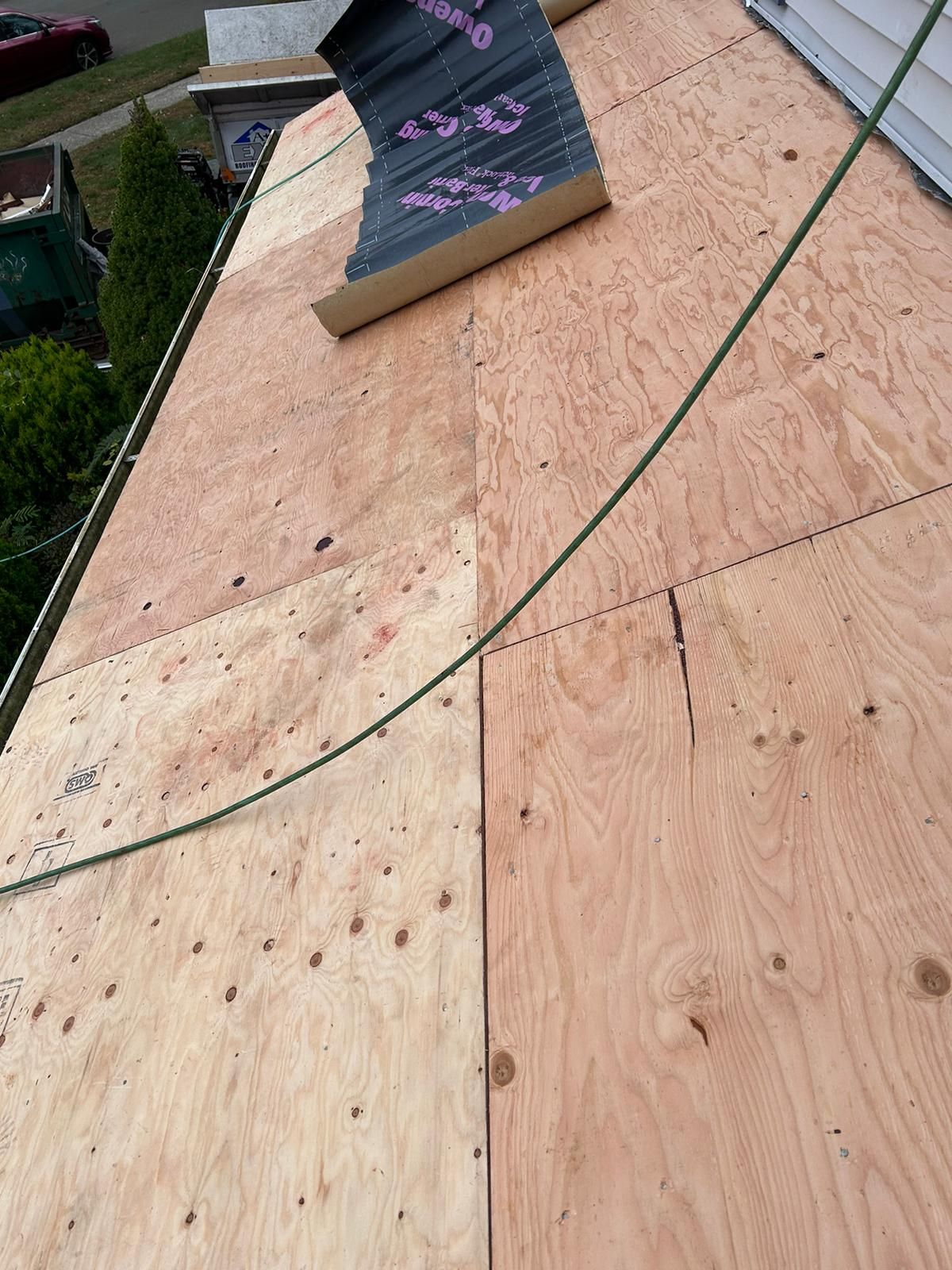 Residential Roofing Installation using Owens Corning TruDefinition Slatestone Gray by A Plus Exterior