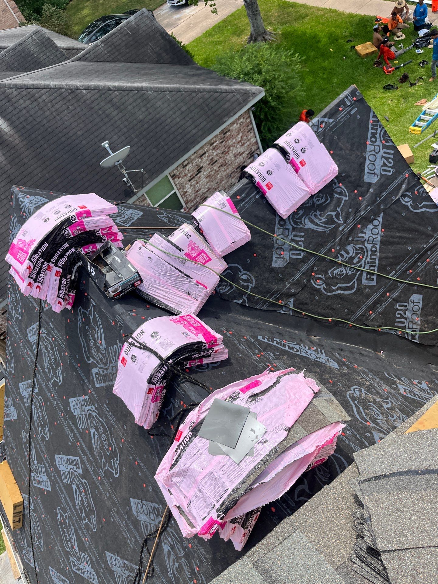 Residential Roofing Installation using Owen's Corning Duration (Lifetime) Shingles by Roof Repair Company