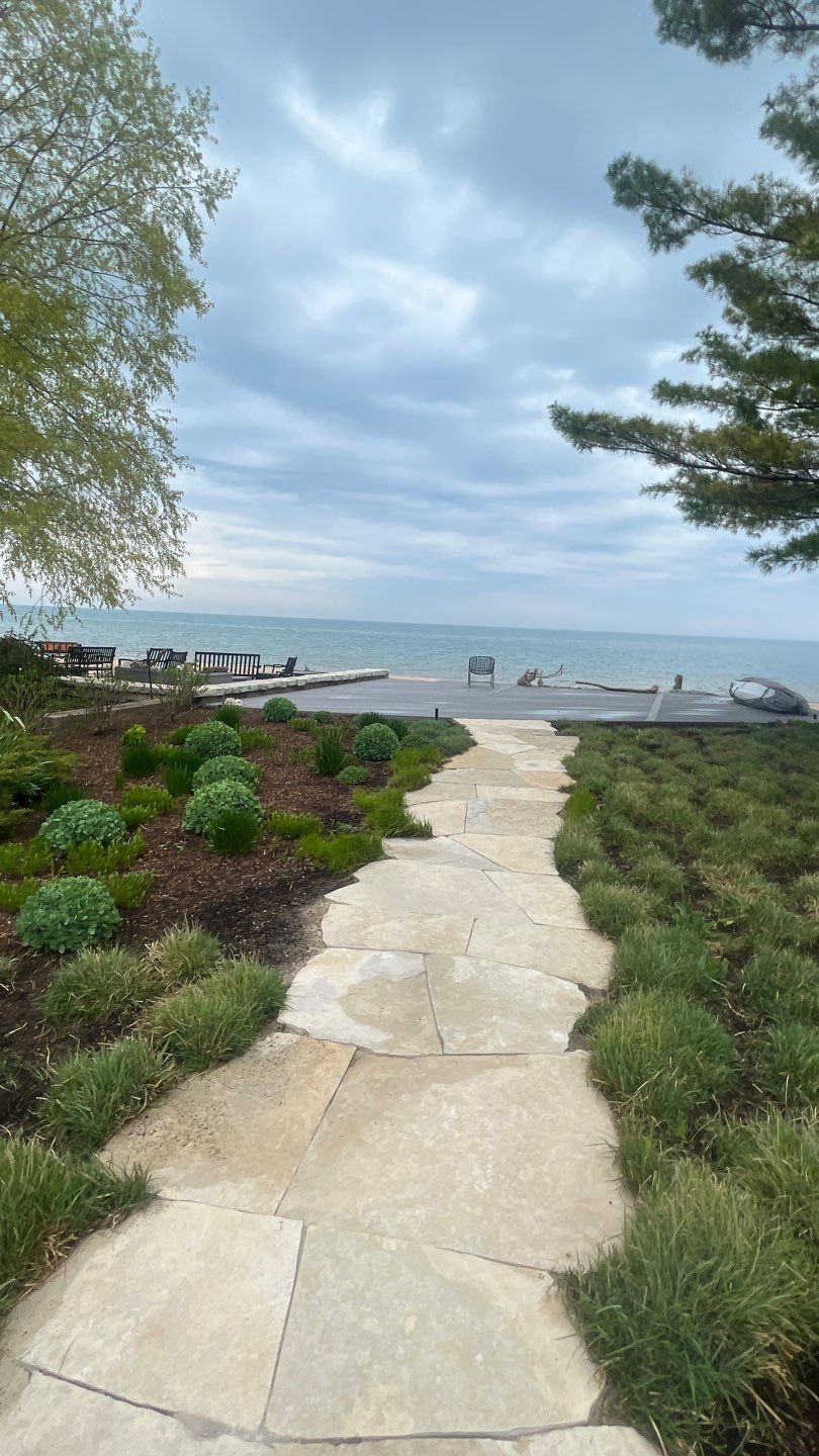 Evanston, IL stone patio cleaning by Northern Power Washing LLC.