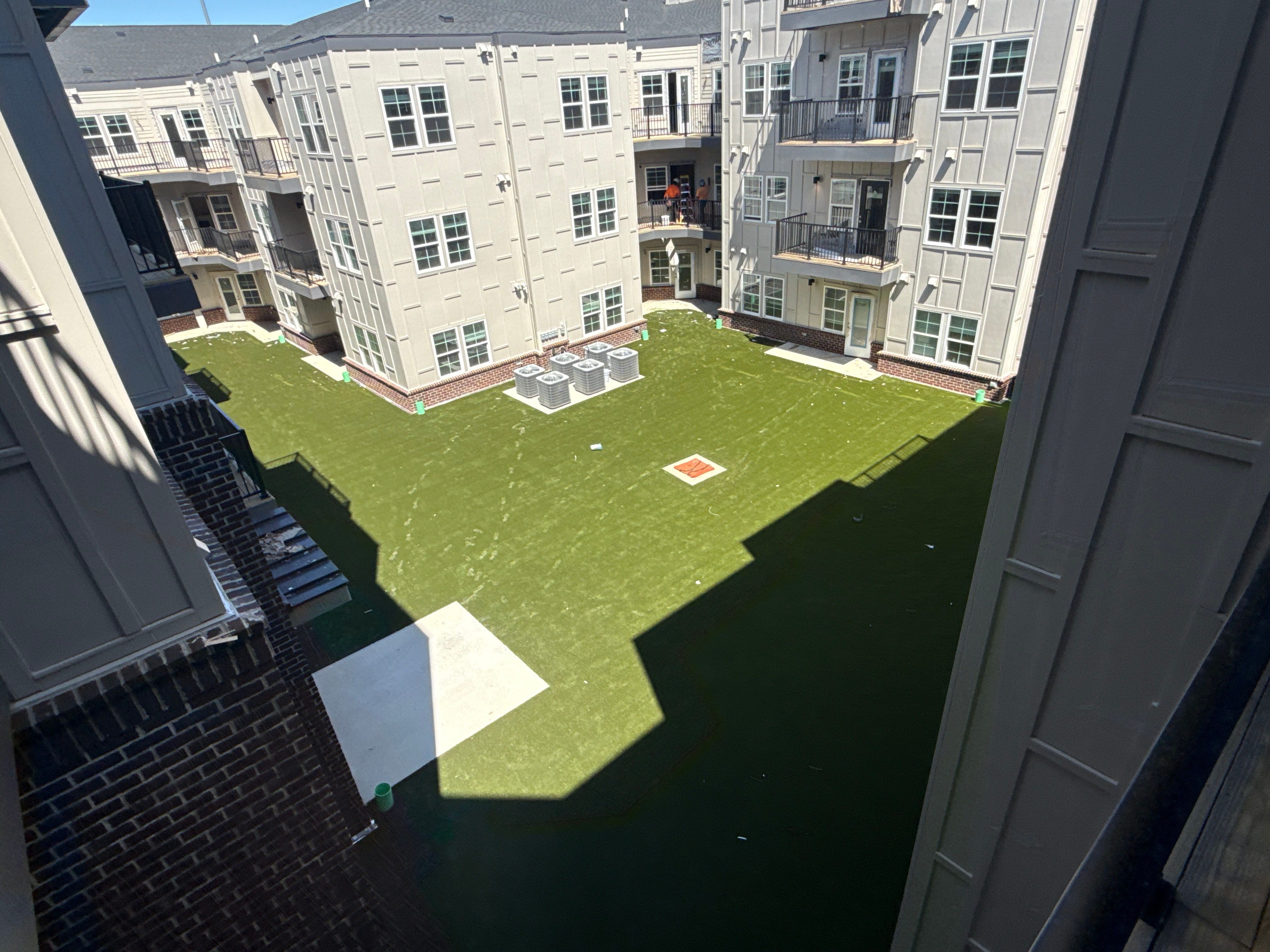 Multi-Family Courtyard Turf Installation by Southwest Greens Midwest