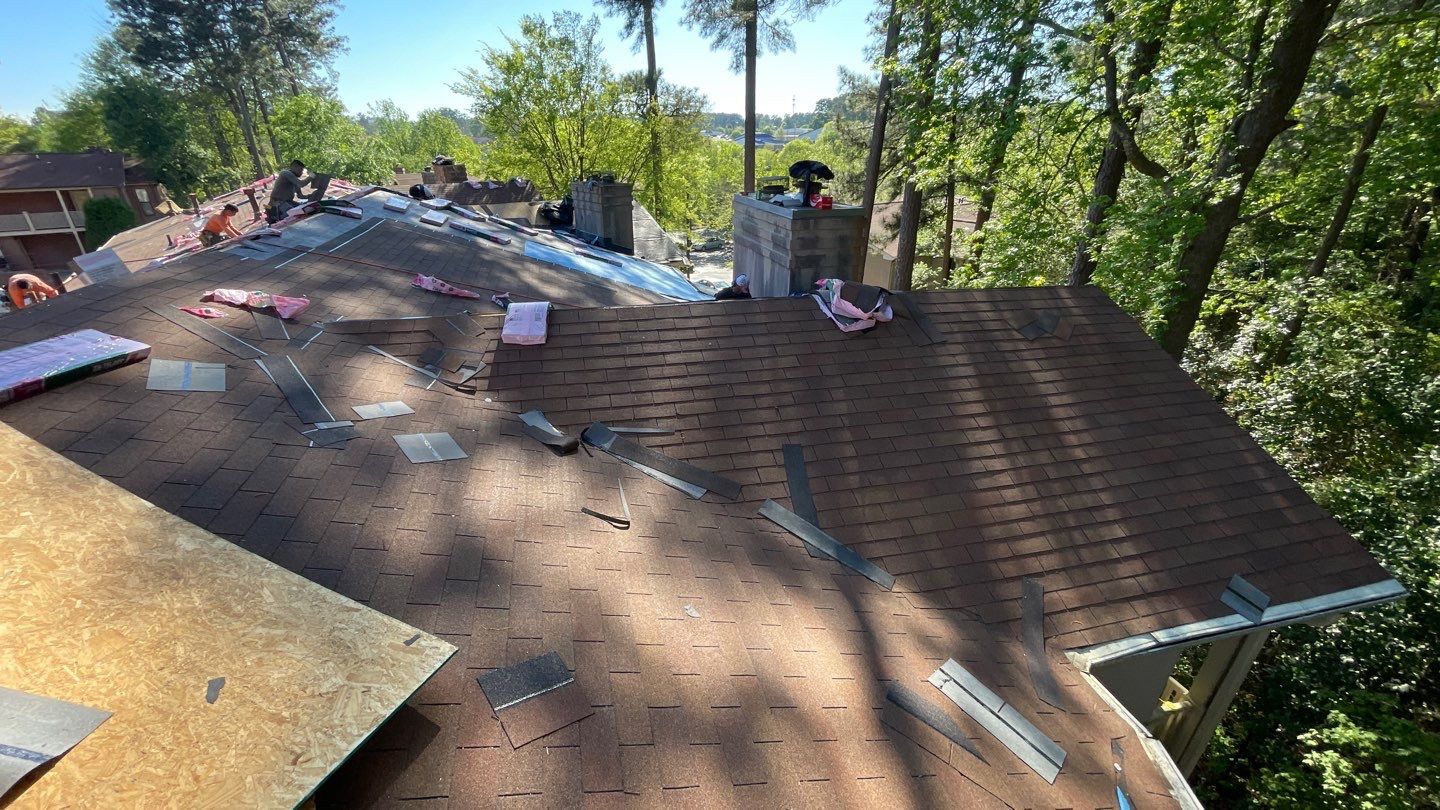 Commercial Roofing Installation using Owens Corning Autumn Brown by Inspector Roofing and Restoration