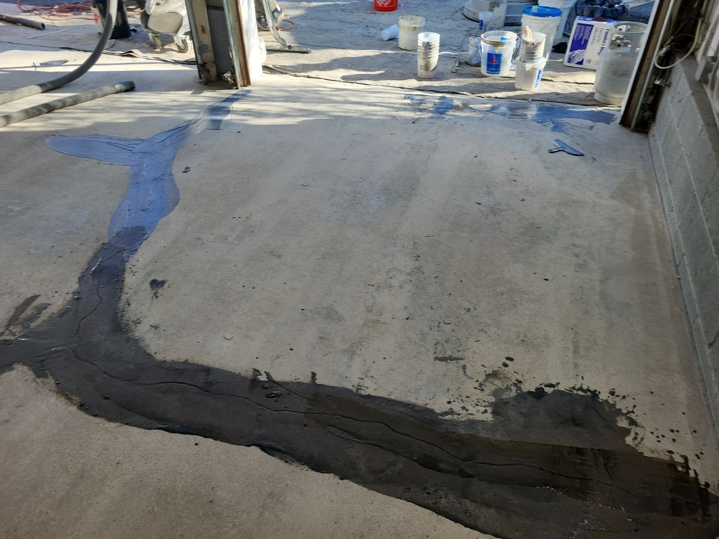 Garage Floor Coating using Penntek by Spectrum Painting, LLC