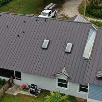 24ga 1" Nail-Strip Dark Bronze  by Total Roofing System The Metal Roof Experts