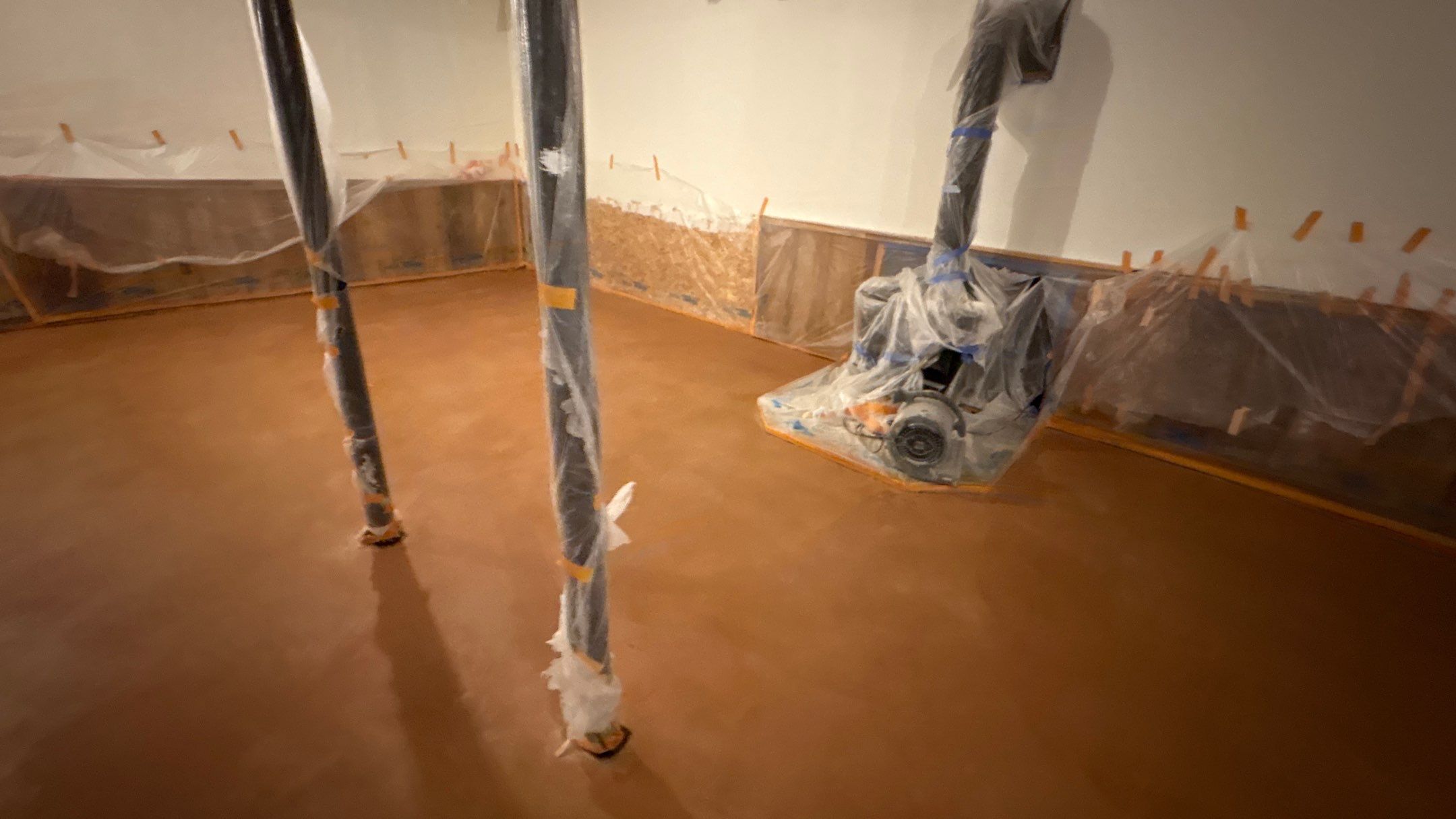 Basement Floor Remodel with Haven Reno KC by Big Red Decorative Concrete, LLC