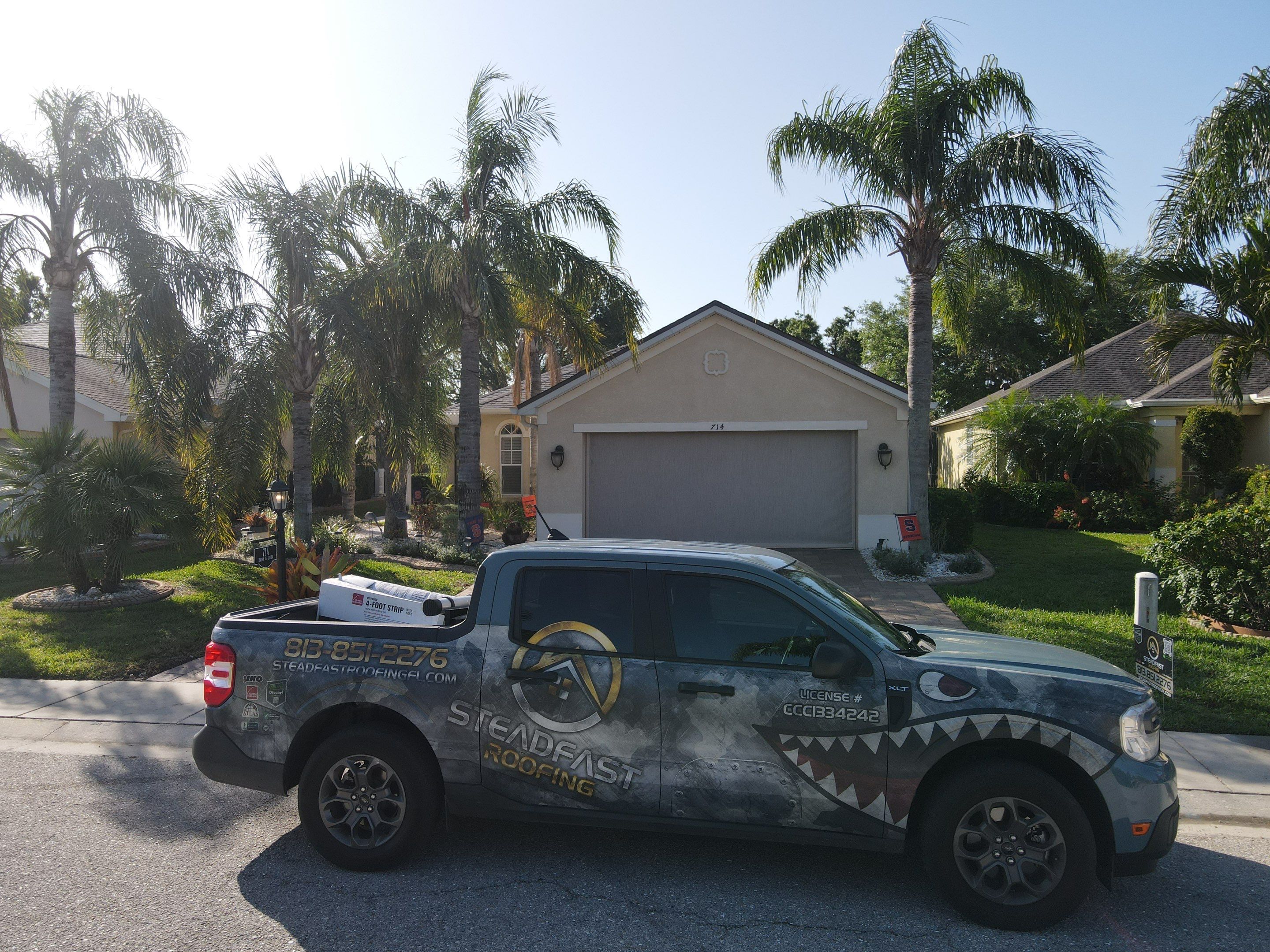 Roof replacement in Sun City Center, FL. by Steadfast Roofing
