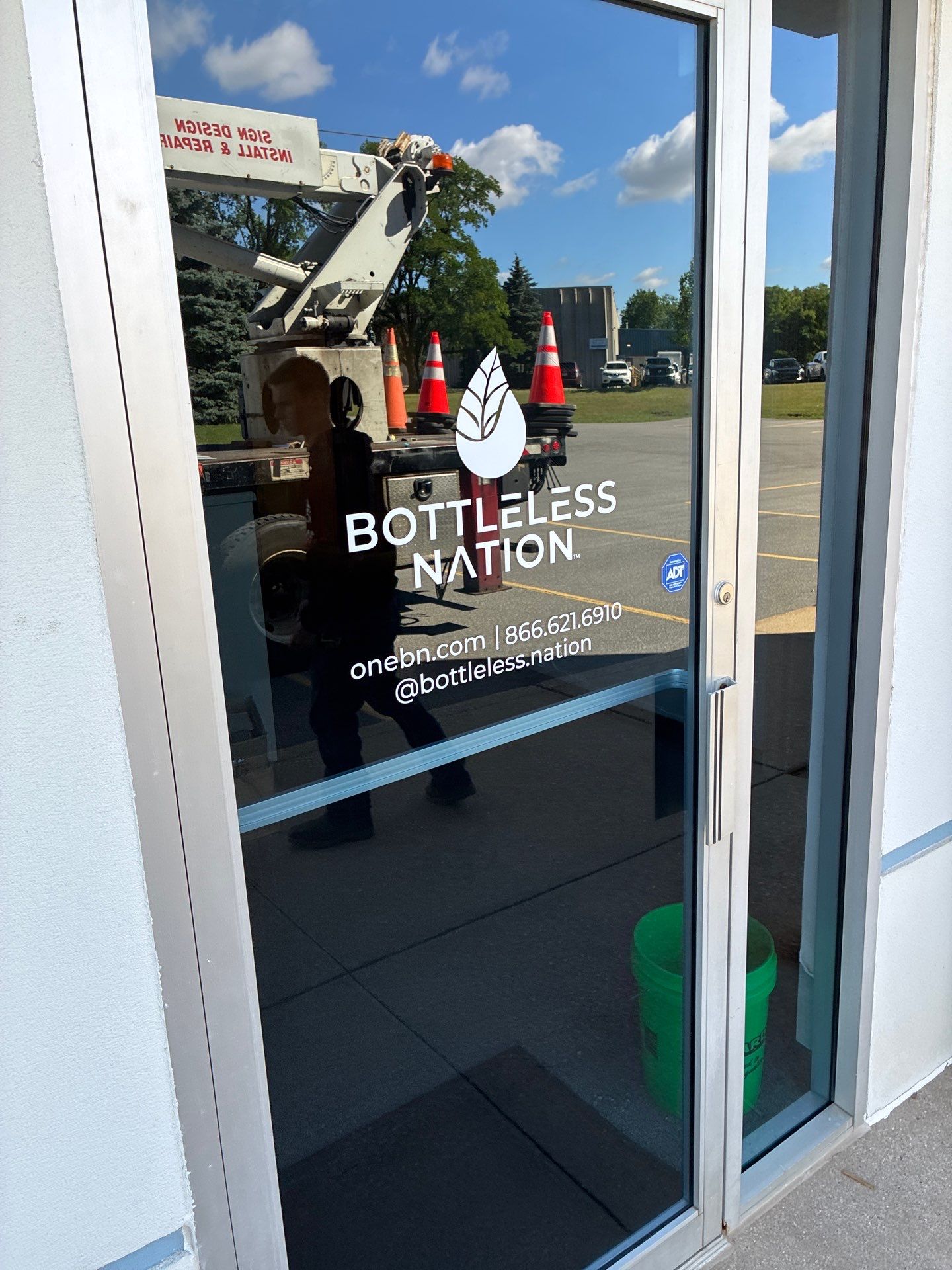 Custom Exterior Building Signage and Vinyl Graphics in South Bend by Hayes Design co