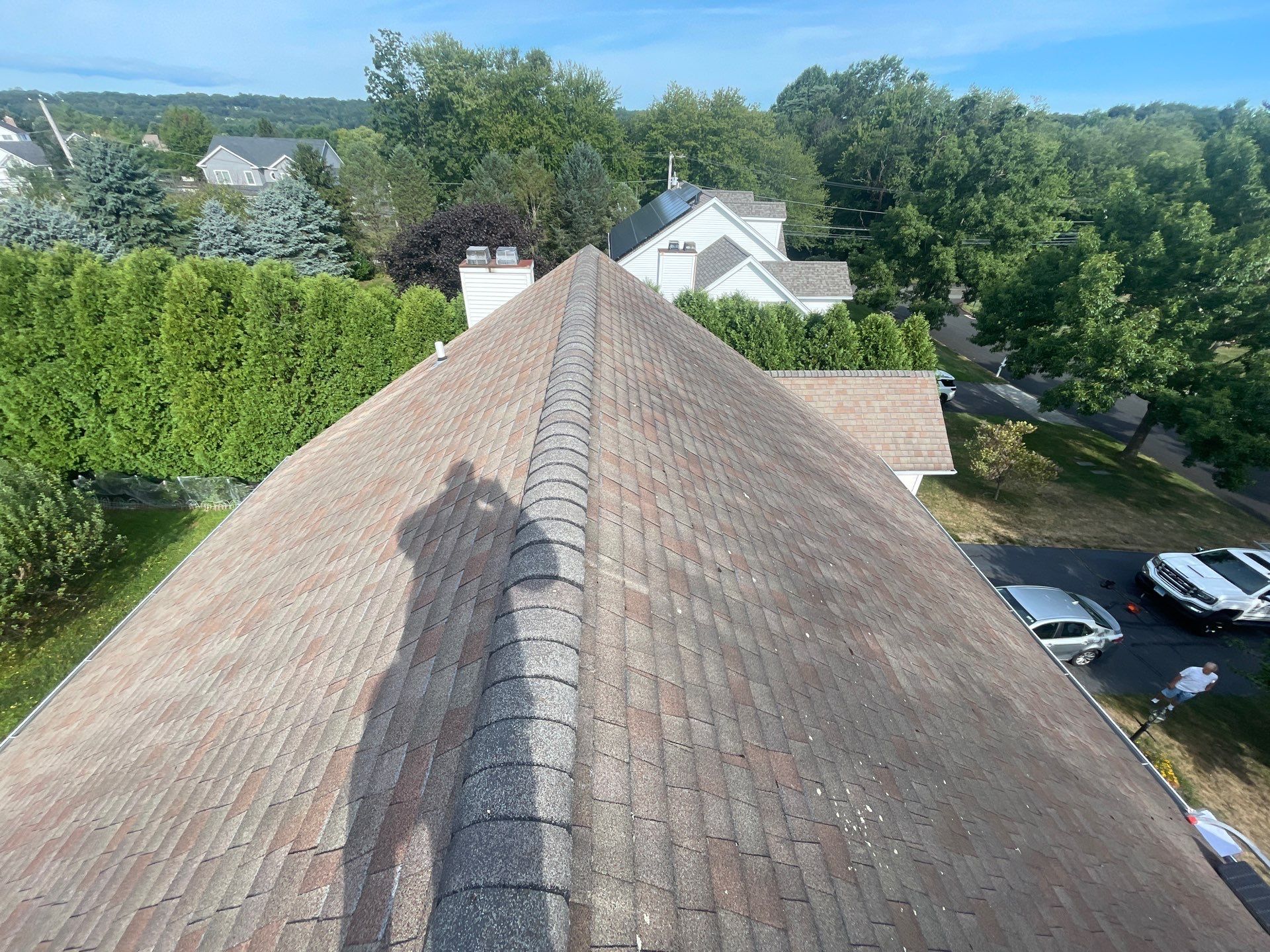Residential Roofing Installation using Owens Corning Duration Driftwood by A Plus Exterior