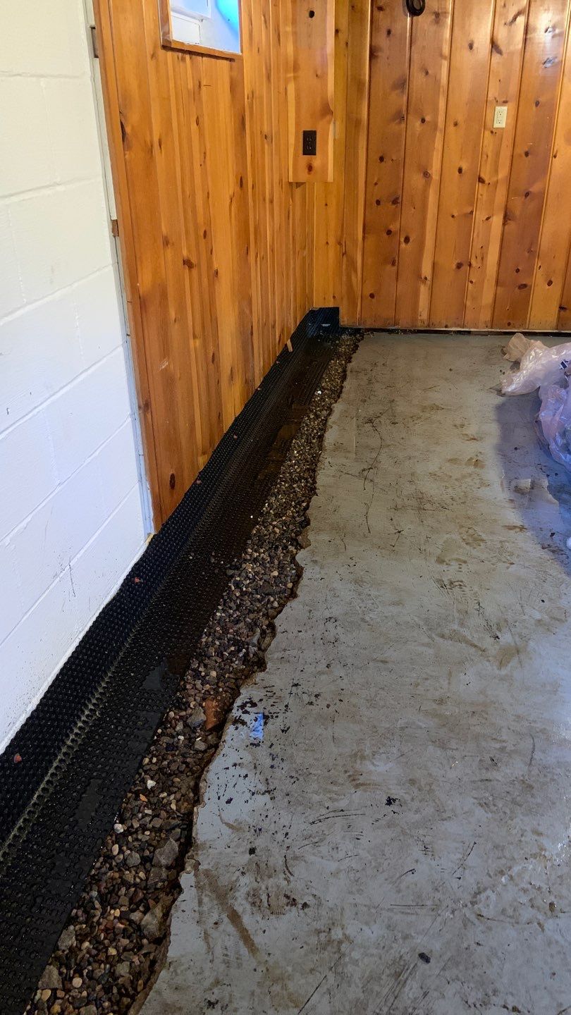 Custom Dual Sump System for Maggie by Waterproofing Northeast