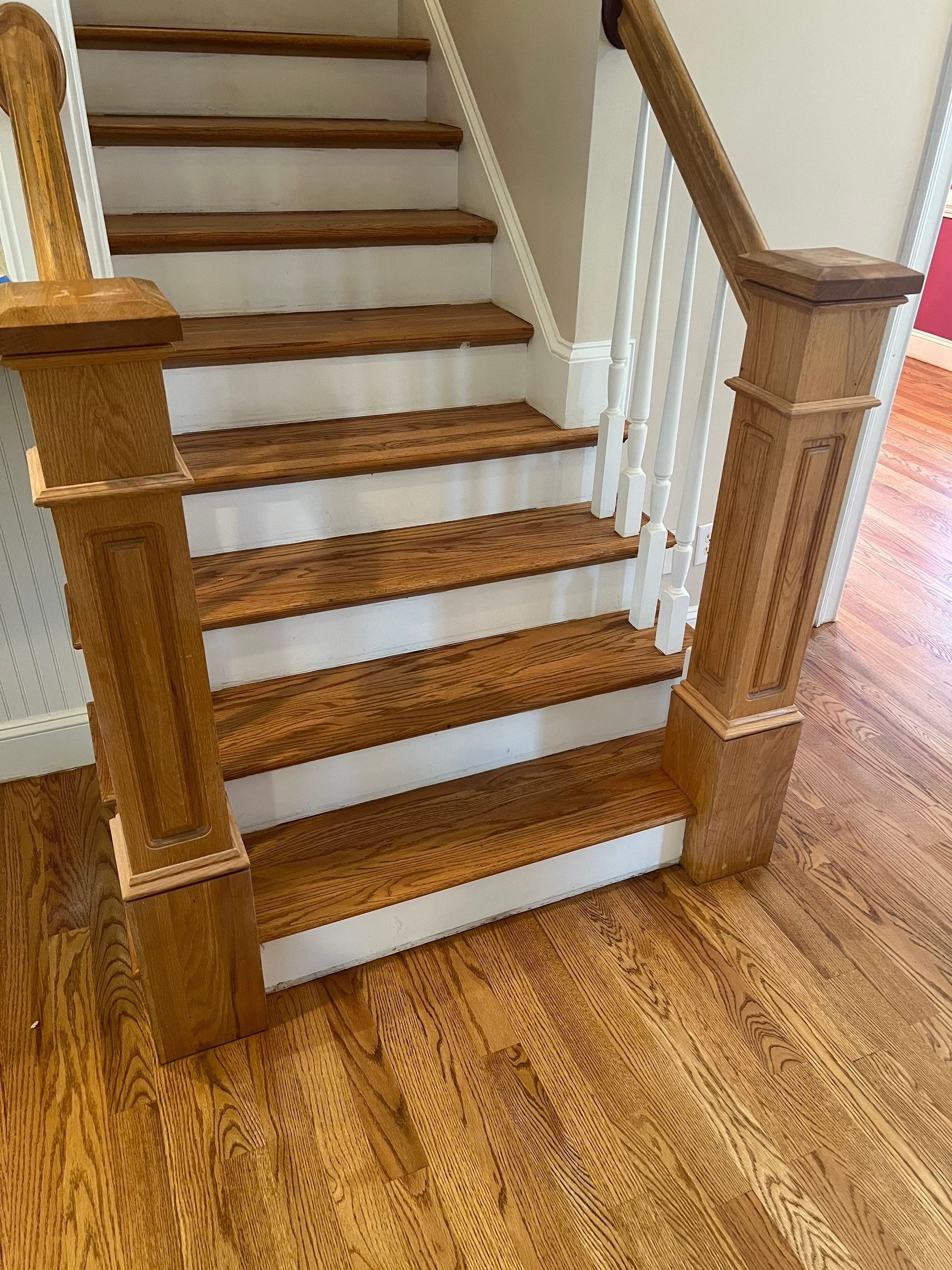 A beautiful refinishing project in The Oaks, Chapel Hill by Accent Custom Floors