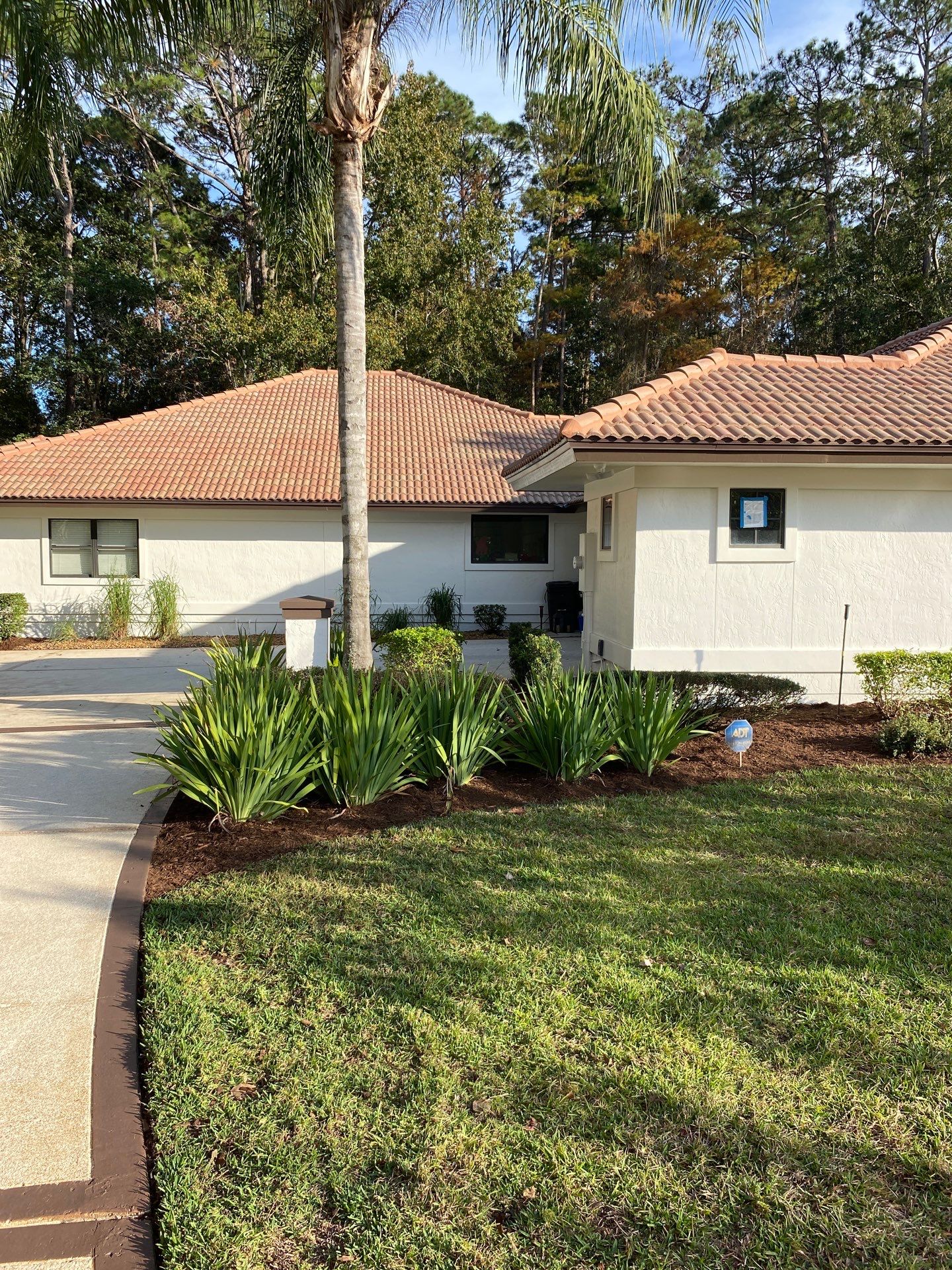 Deerwood Residence | Sod Repair & Mulch Installation  by ProGreen Services