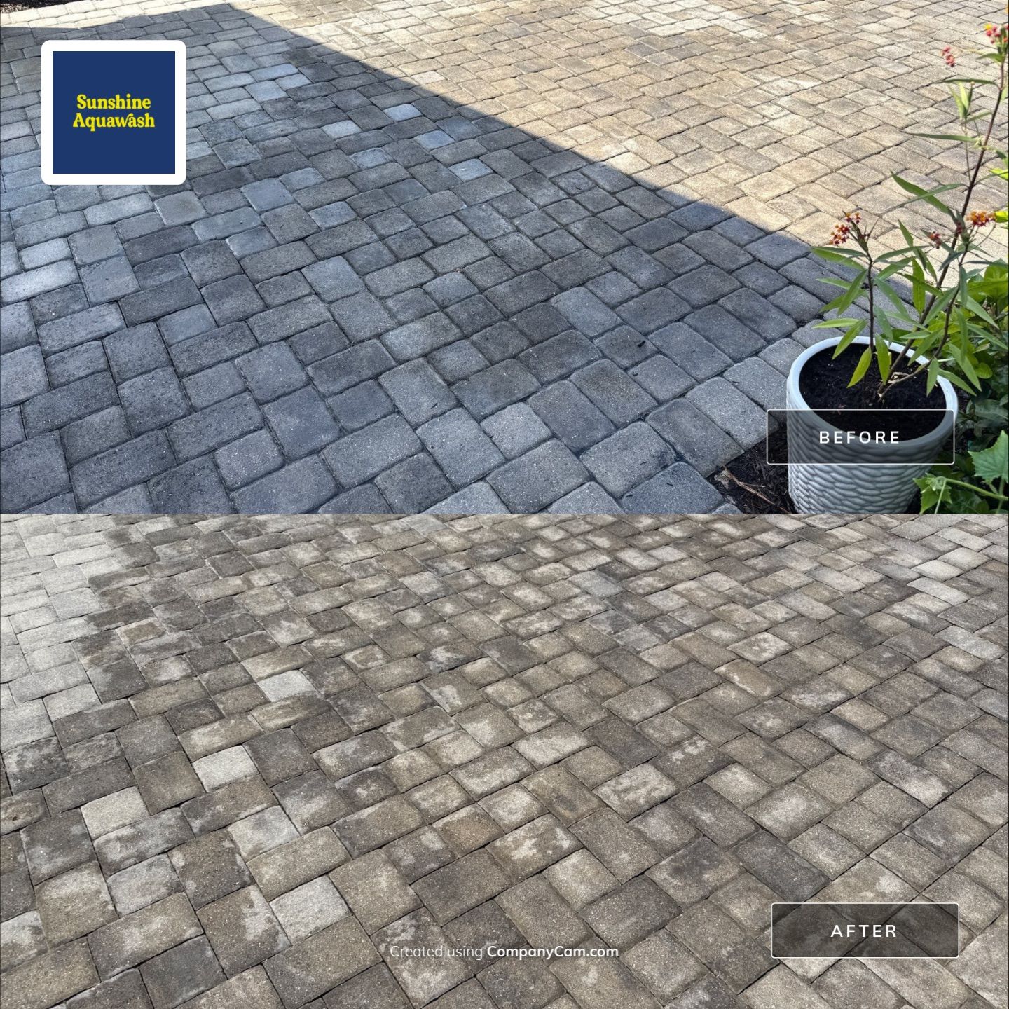 Paver Driveway & Concrete Cleaning | Trevesta Community | Palmetto, FL by Sunshine AquaWash