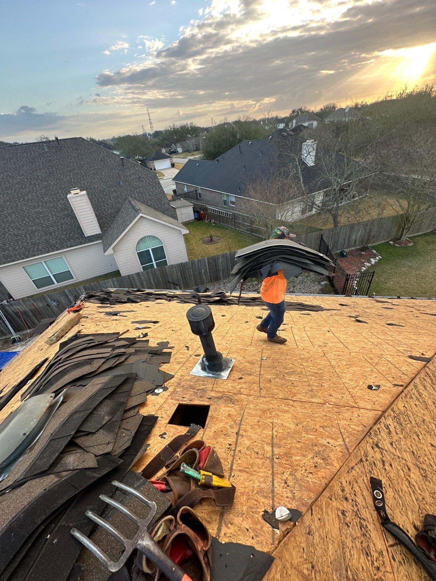 Roof Replacement in League City TX by Roof Repair Company