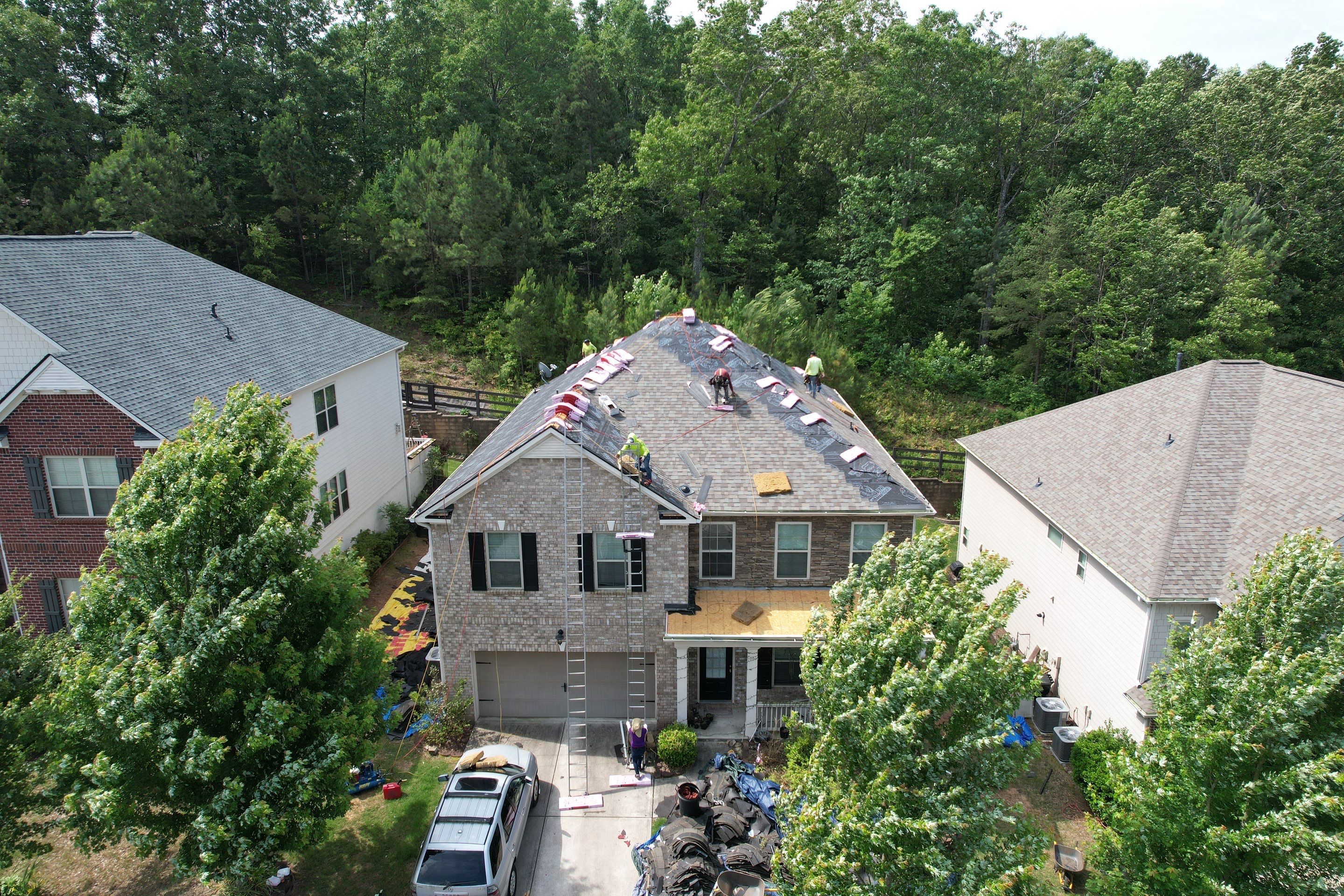 Residential Roofing Installation using Owens Corning by Inspector Roofing and Restoration