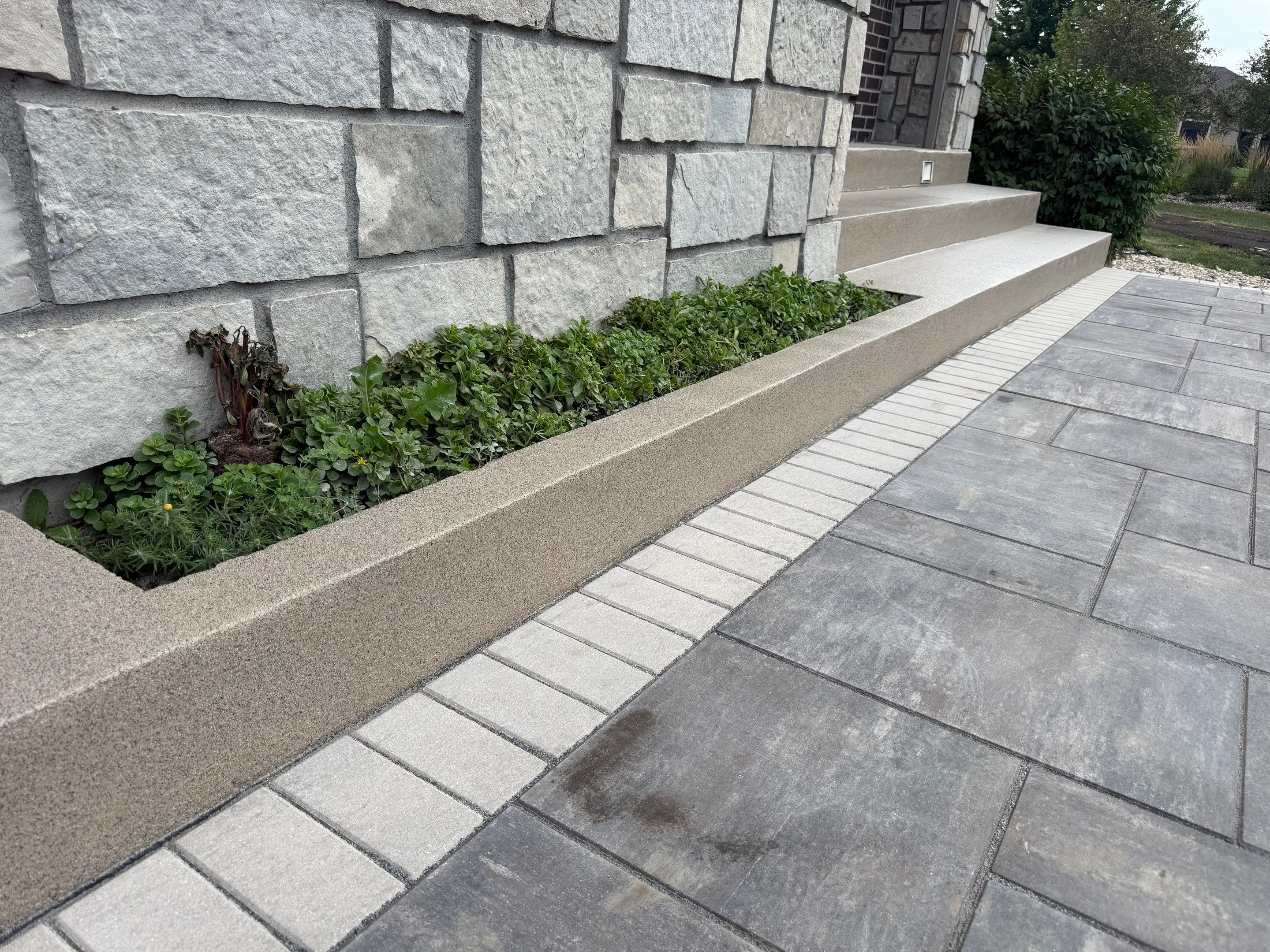 Sioux Falls Patio Concrete Coating and Porch Step Repair by Select Painting, Coatings & Garage Cabinets