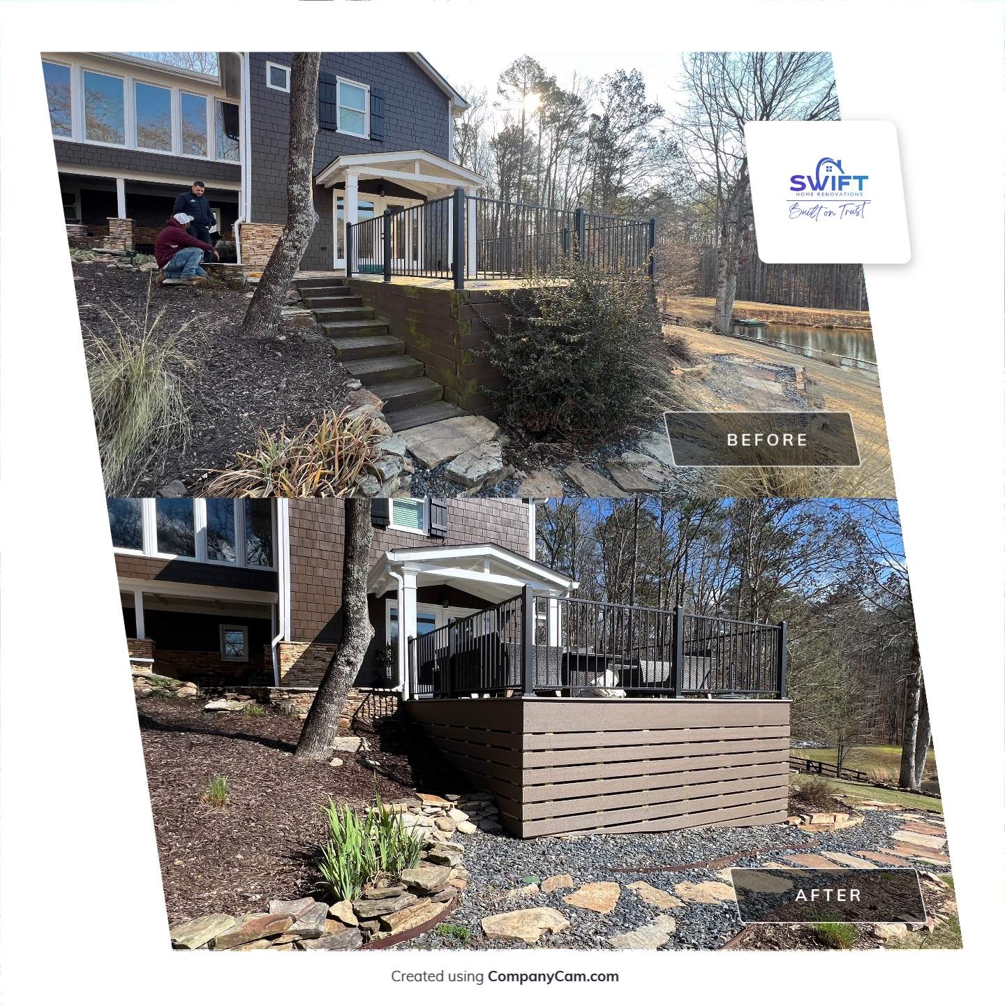 Deck And Porch using TimberTech by Swift Home Renovations