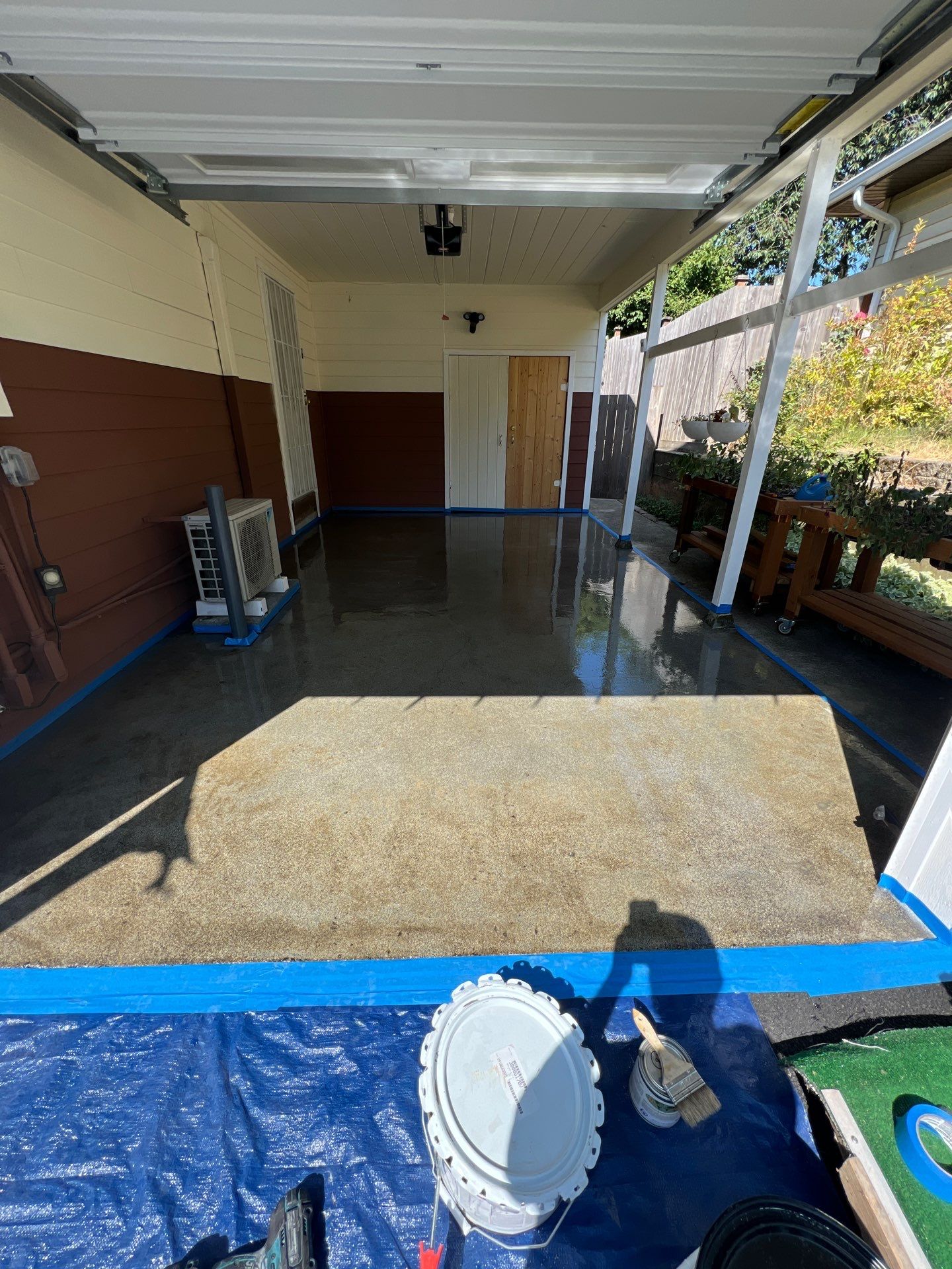 Concrete Garage Epoxy Paint Finish | Everett by Jireh Asphalt & Concrete Inc 