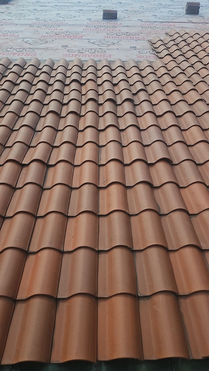 Commercial Roofing using  Ludowici Spanish 18 Clay Tile by Absolute Roofing and Construction