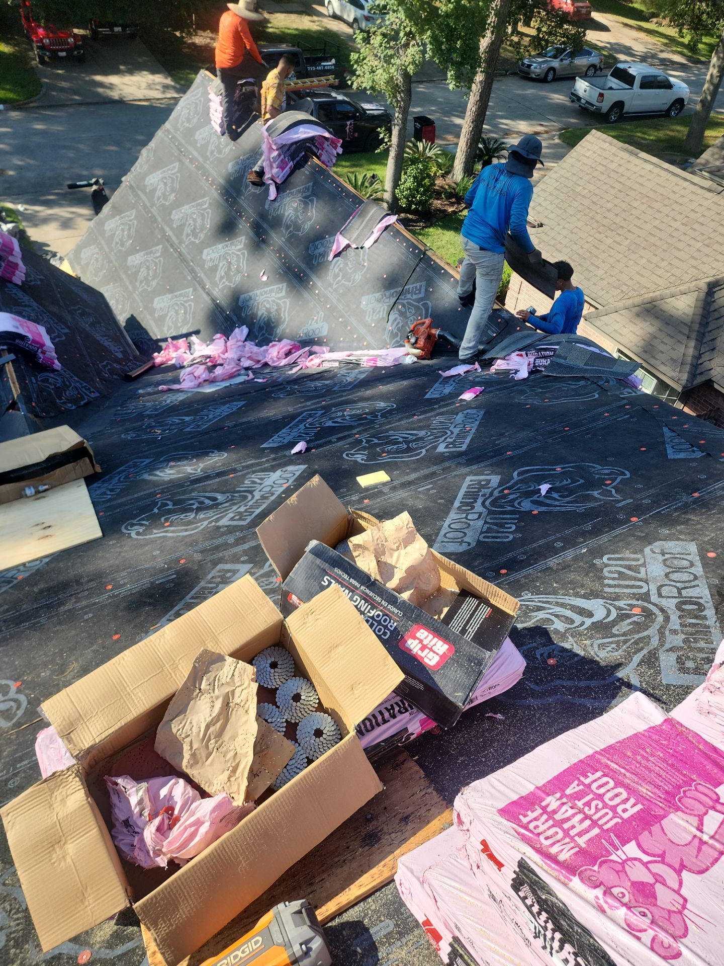 Residential Roofing Installation using Owen's Corning Duration (Lifetime) Shingles by Roof Repair Company