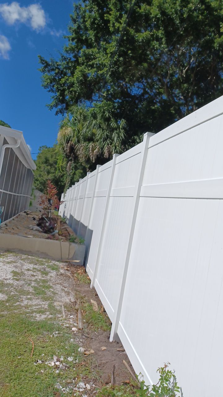 Venice, FL 6ft. Tall White Vinyl Privacy Fence  by Asap fence and gates, LLC