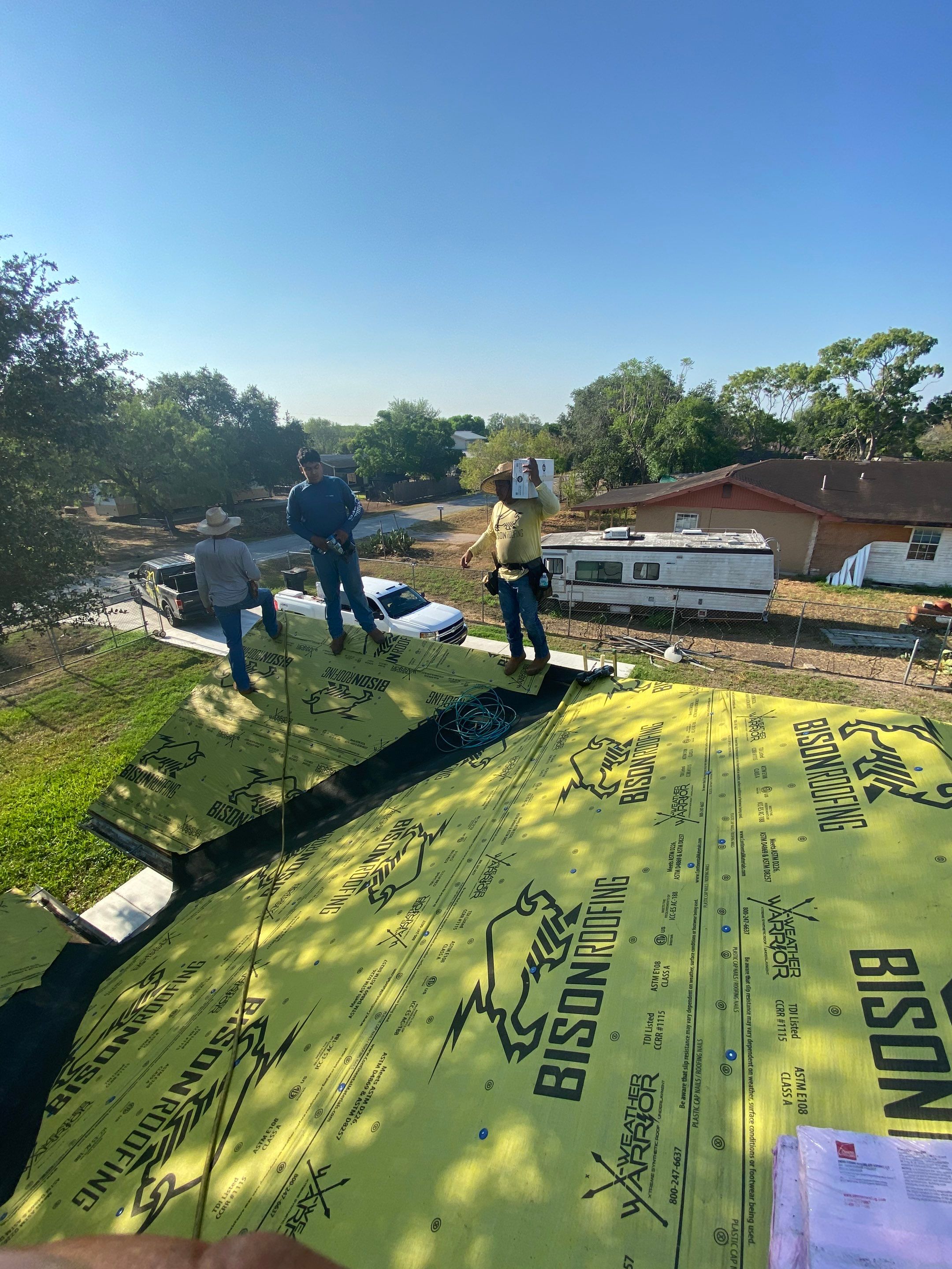 Weslaco Roof Project  by Bison Roofing  