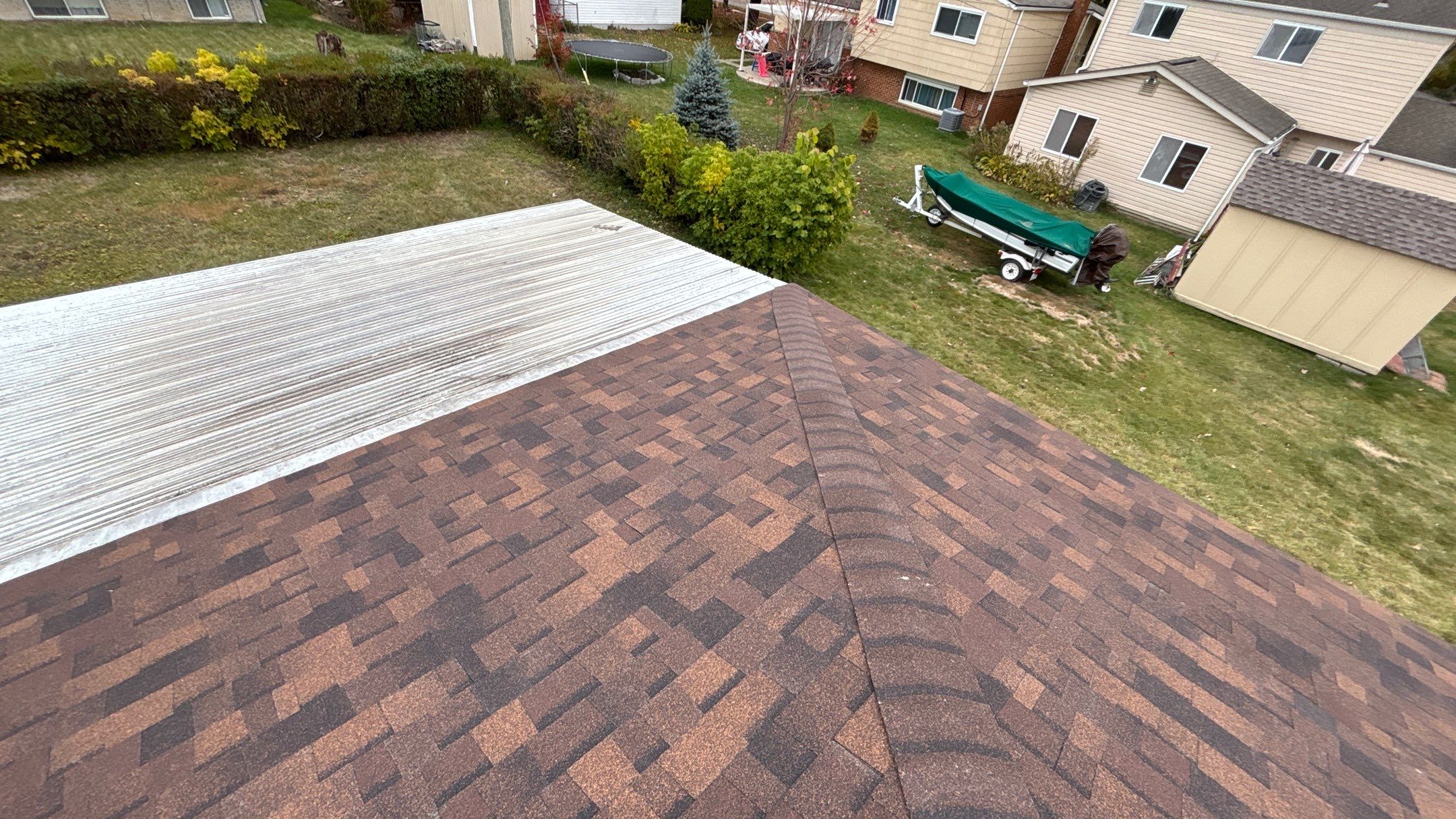 Roof Replacement using Owens Corning Brownwood by 180 Contractors