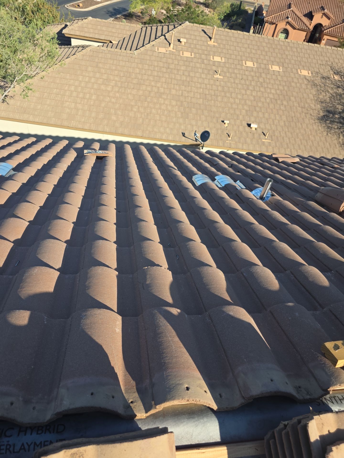 Tile Reset using Concrete Tiles in Gold Canyon by Weather-Tite Roofing