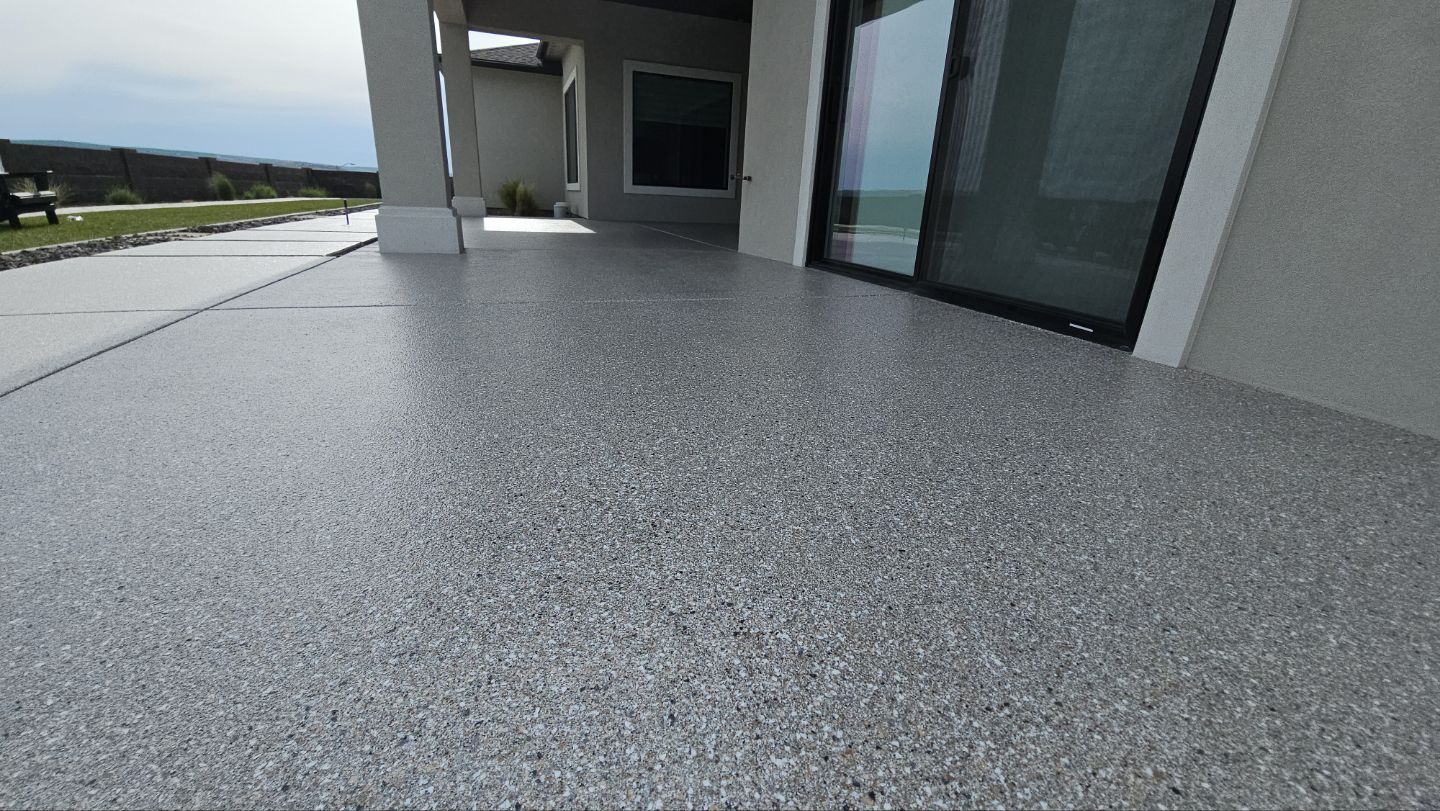 Garage Transformation using Claystone Hybrid by Croc Coatings, LLC