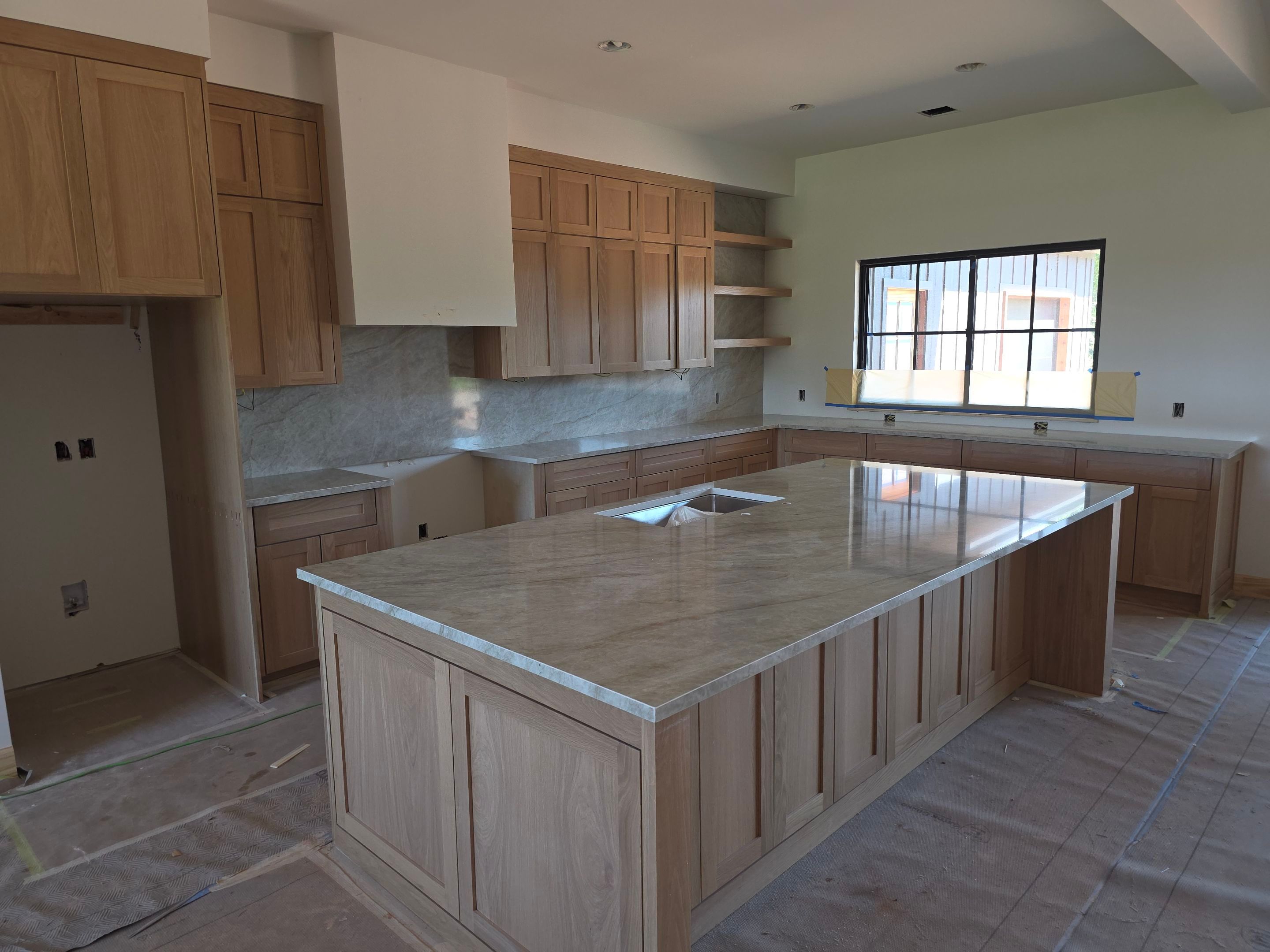 Custom Kitchen Cabinetry and Stone Countertop Installation in Yukon by TNT Countertops
