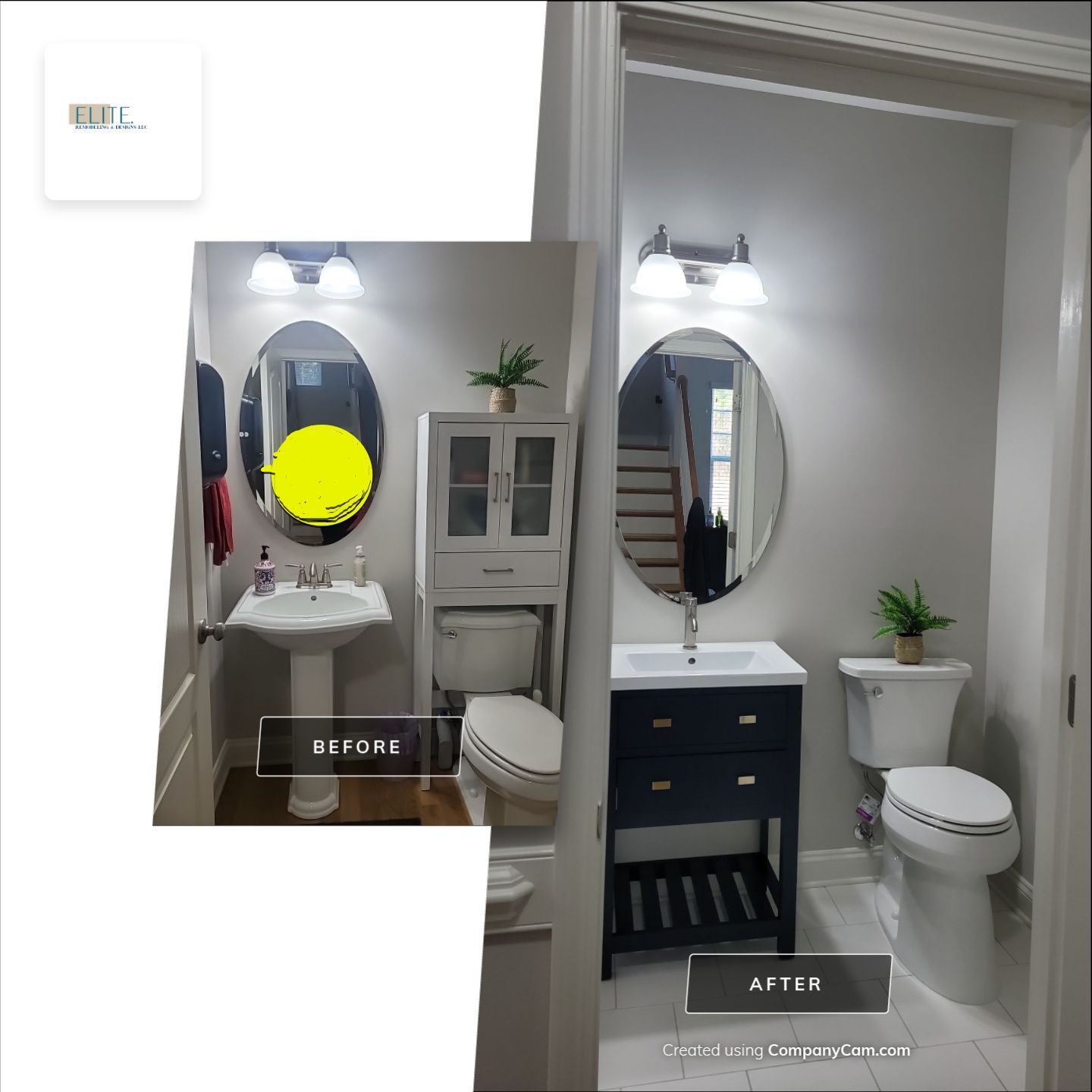 A Pathway to Possibility – Turning a Half Bath into a Full Retreat in Holly Springs by Elite Remodeling and Design LLC