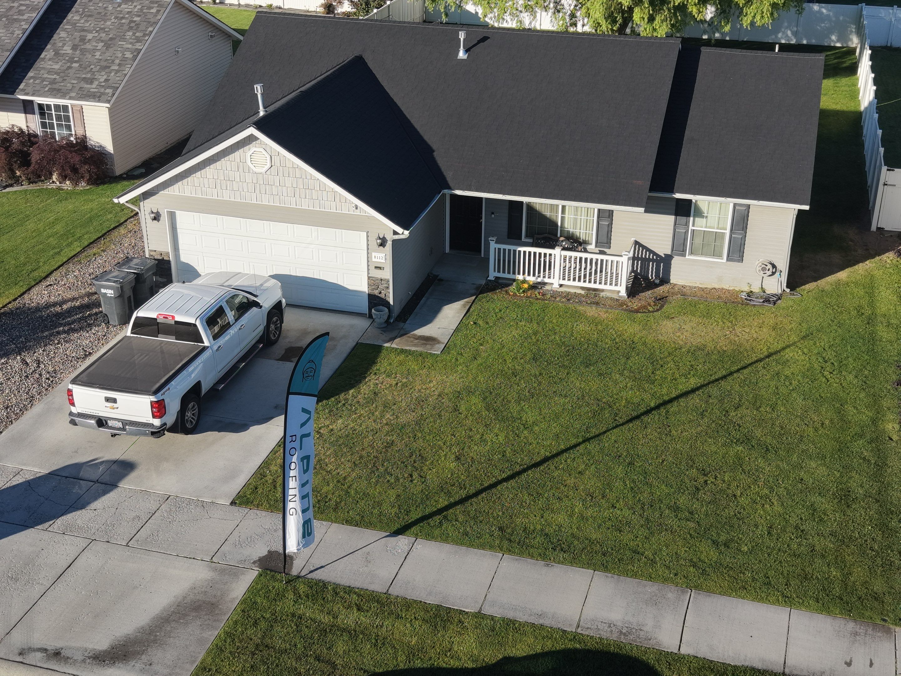 Full Residential Roof Replacement and Shingle Installation in Hudson Dr Pasco, WA 99301  The Denali System - Certainteed Landmark® Shingle - Cinder Black by Alpine Roofing