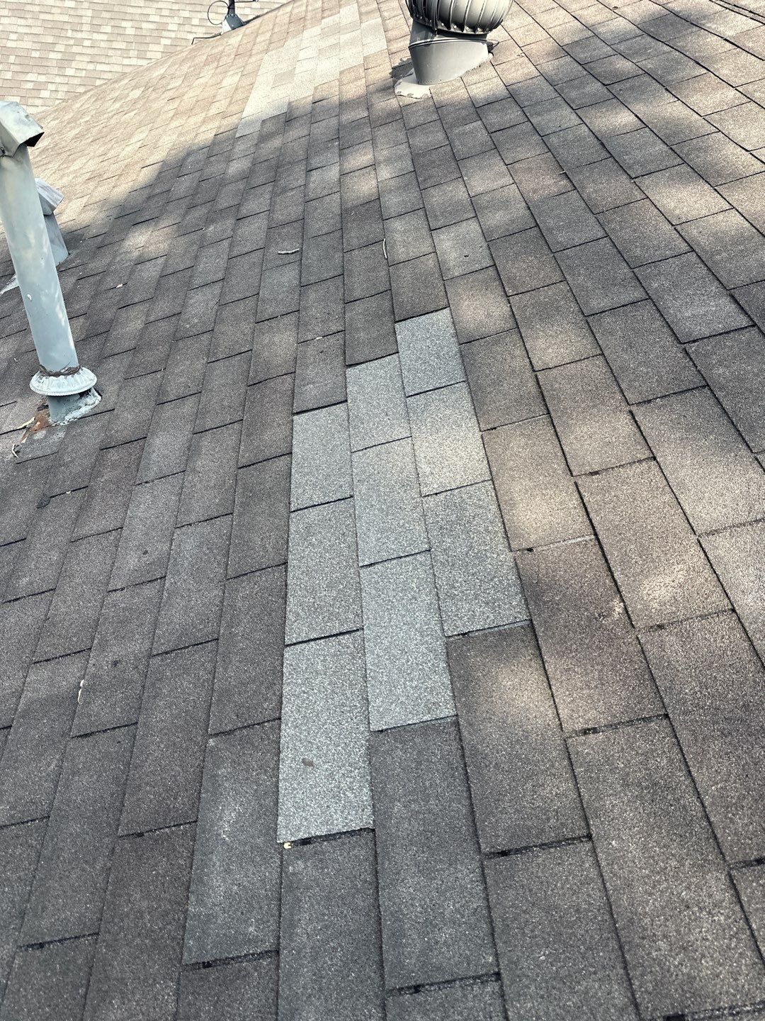 Hail Damage using Owen's Corning Duration (Lifetime) Shingles by Roof Repair Company
