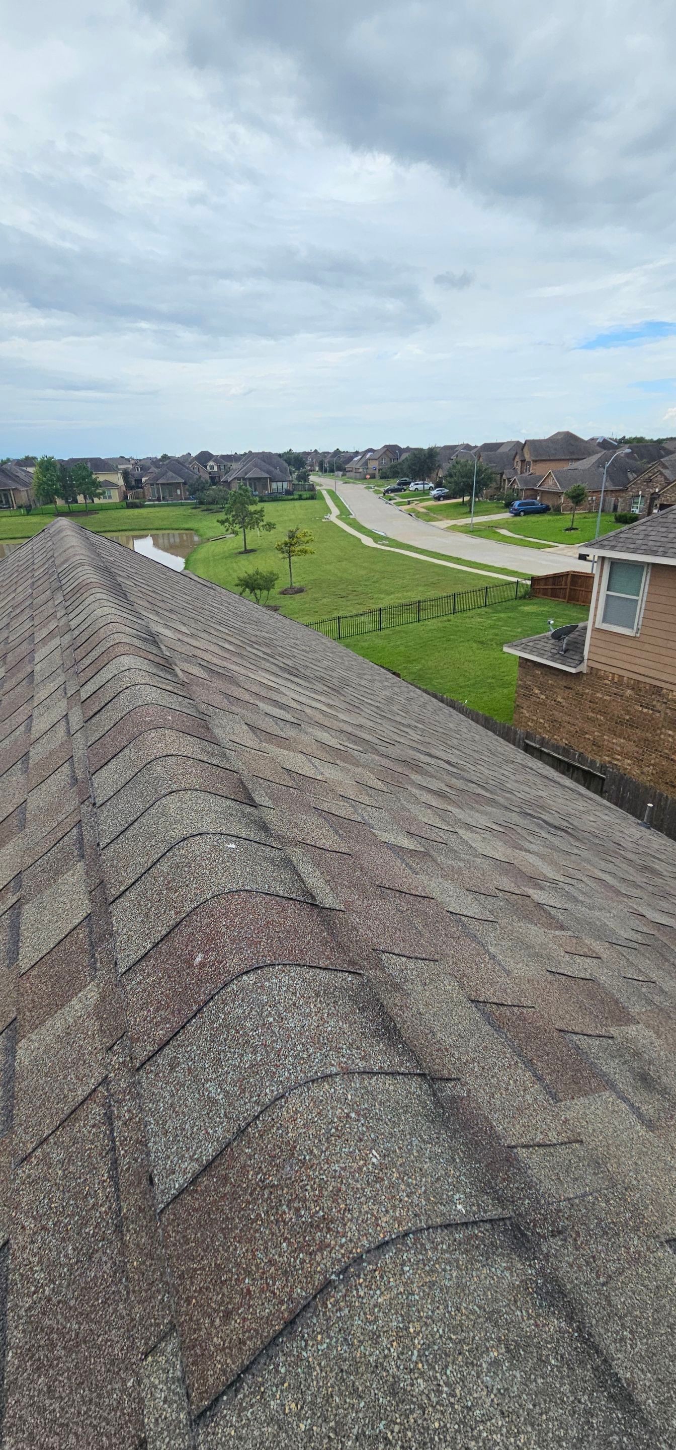Hail Damage using Owen's Corning Duration (Lifetime) Shingles by Roof Repair Company