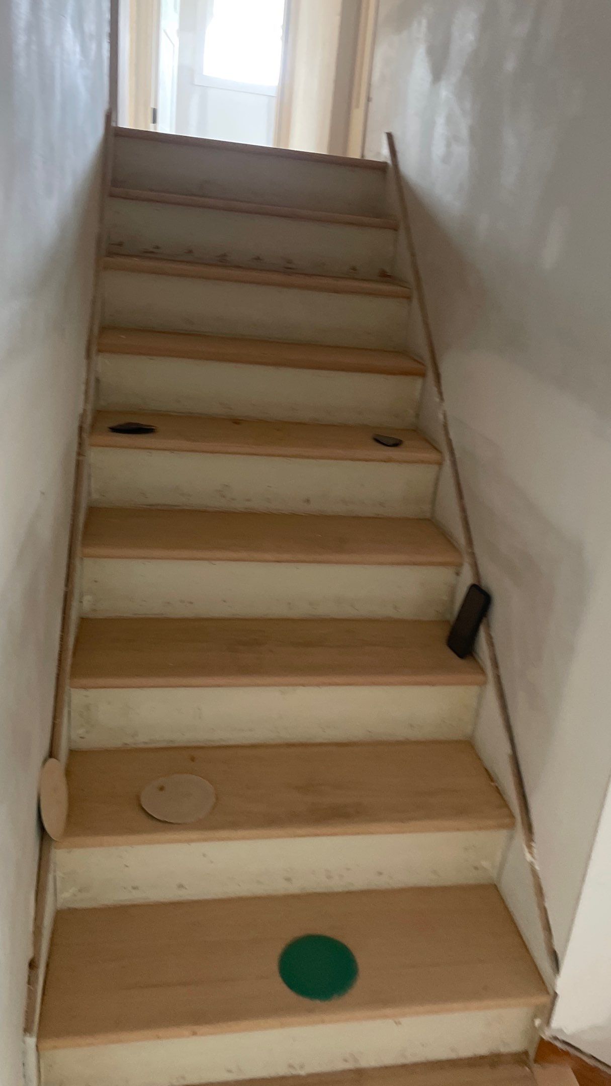 Remodeled Home with new tile floors, Showers and Refinished Oak Floors with stain and Waterbased Finish by Footprints Floors of Coastal Carolina