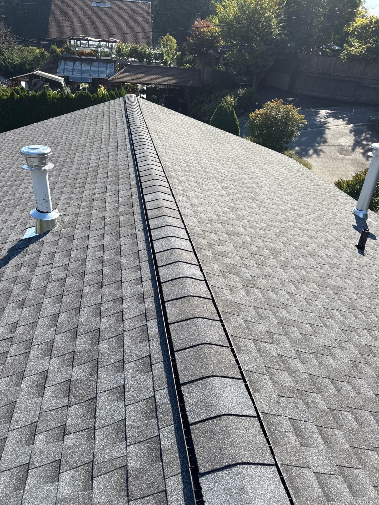 Residential Re-Roof using GAF Timberline HDZ Pewter Grey by Top Notch Roofing Inc