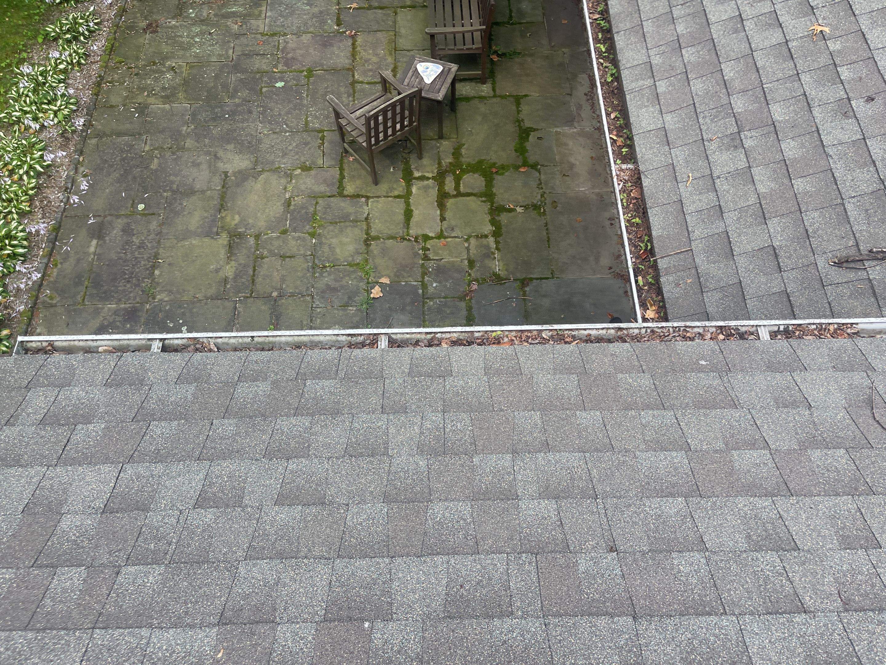 Gutter Installation using 5k Brown Gutters by A Plus Exterior